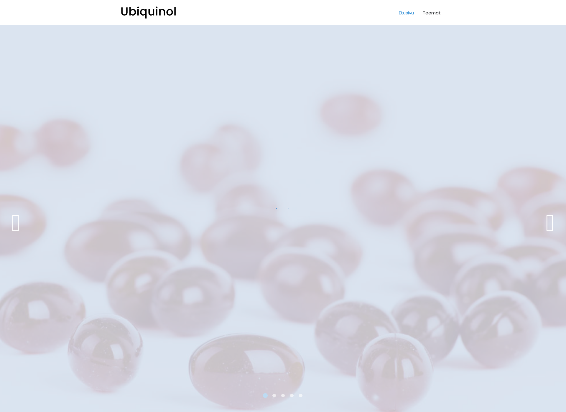 Screenshot for ubiquinol.fi
