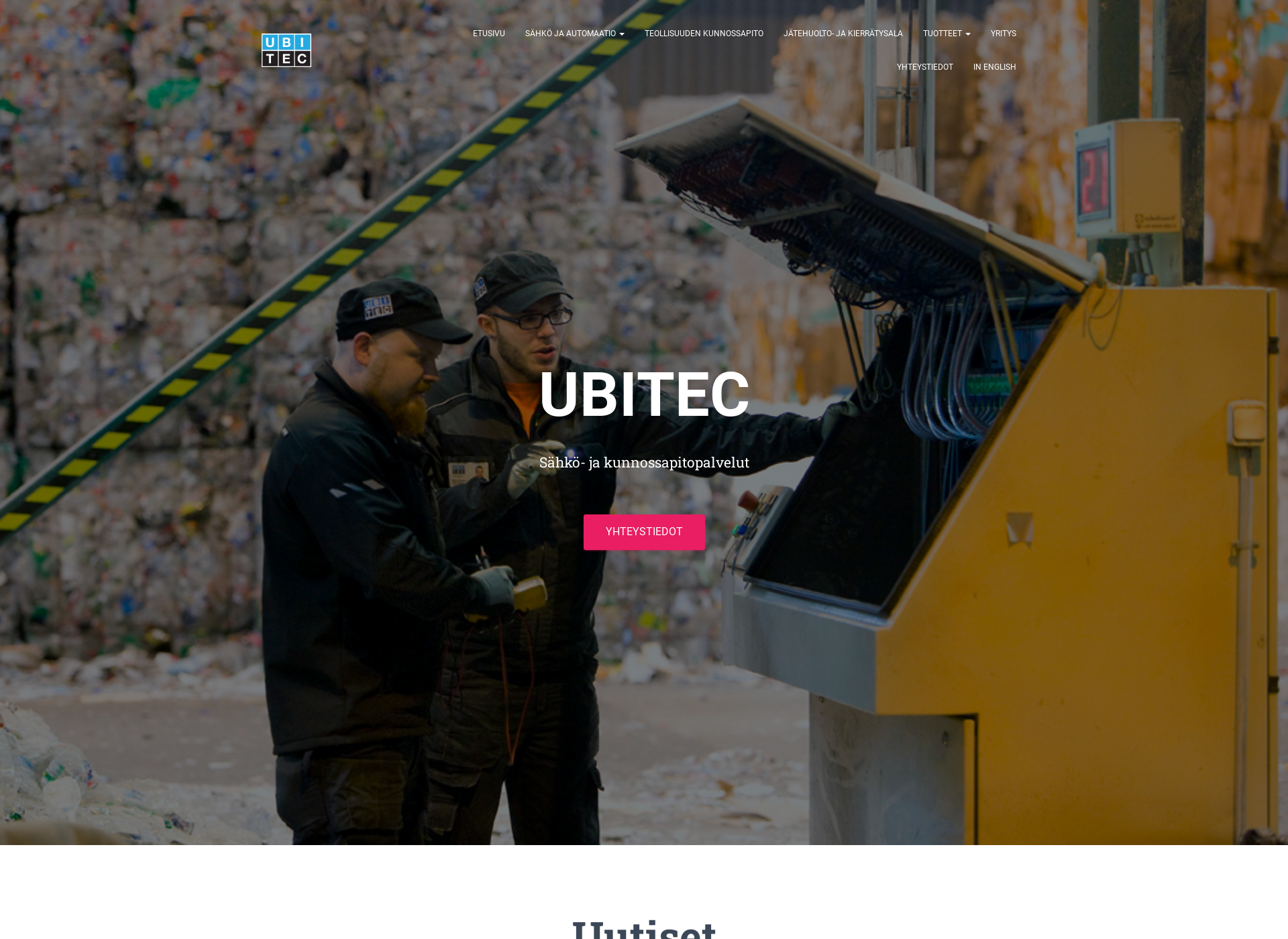 Screenshot for ubitec.fi
