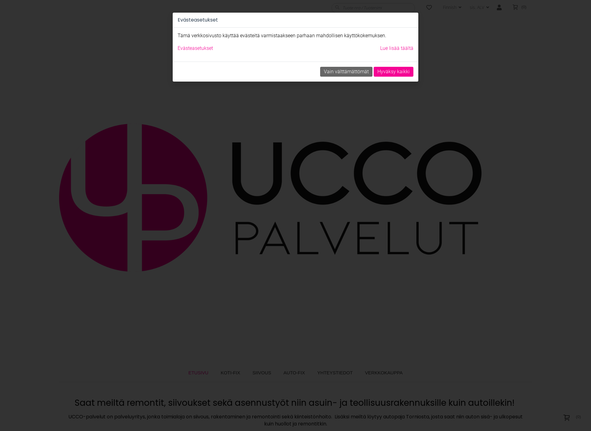 Screenshot for uccopalvelut.fi