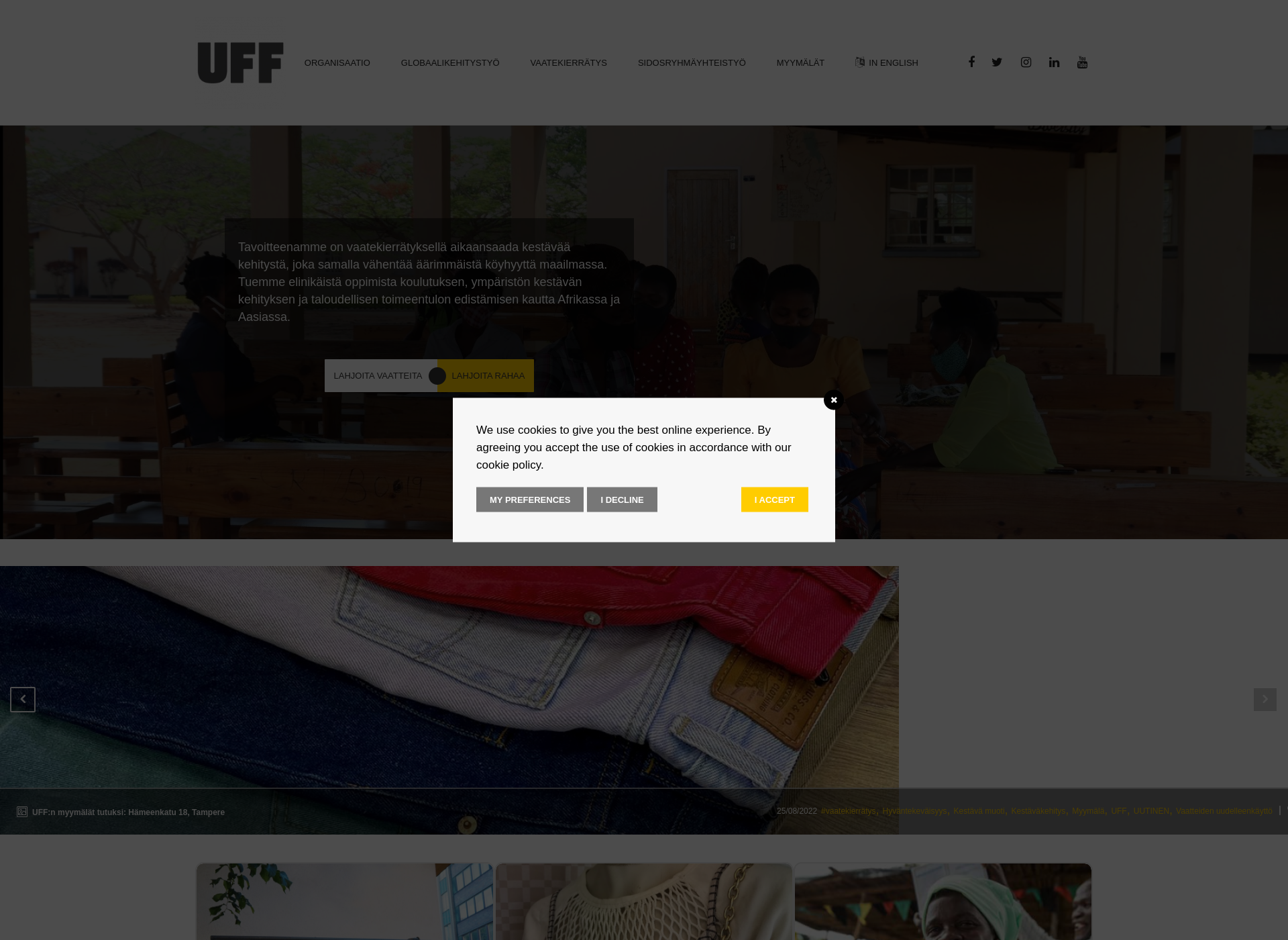 Screenshot for uff.fi