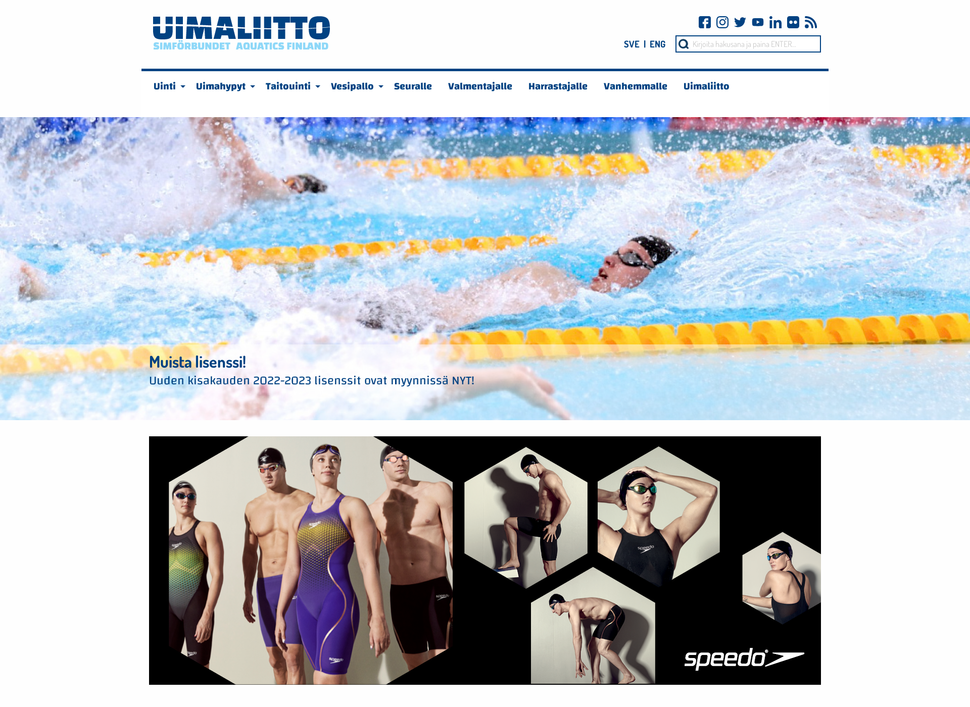 Screenshot for uimaliitto.fi