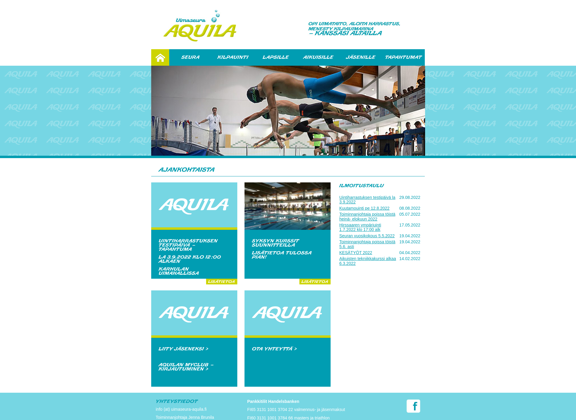 Screenshot for uimaseura-aquila.fi