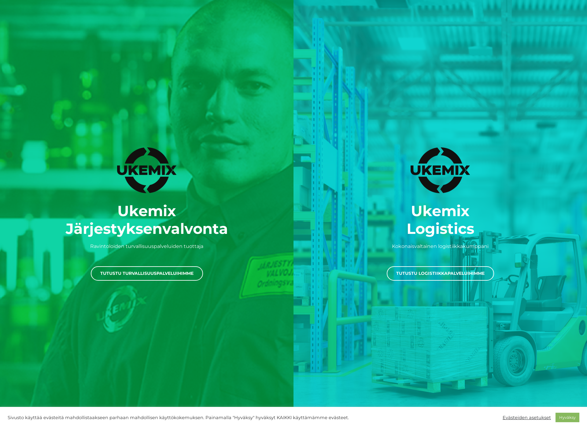 Skärmdump för ukemix.fi