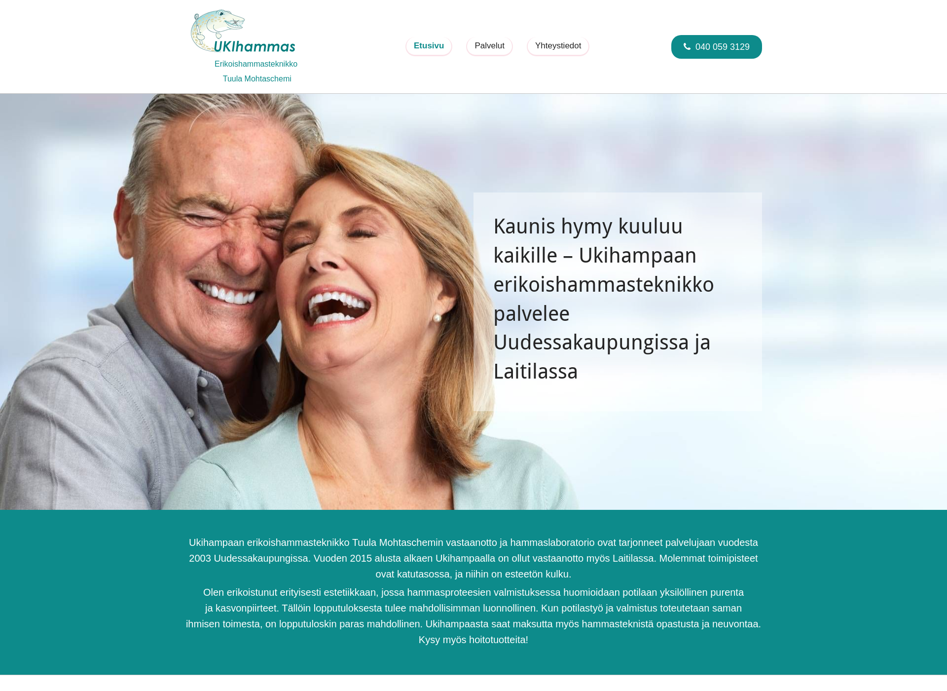 Skärmdump för ukihammas.fi
