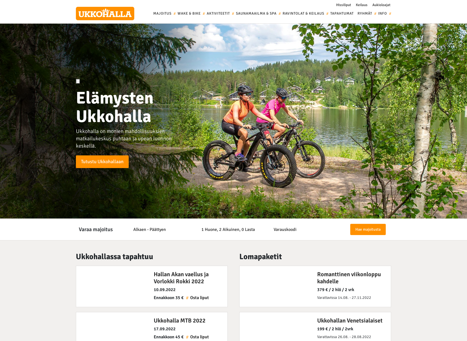 Screenshot for ukkohalla.fi