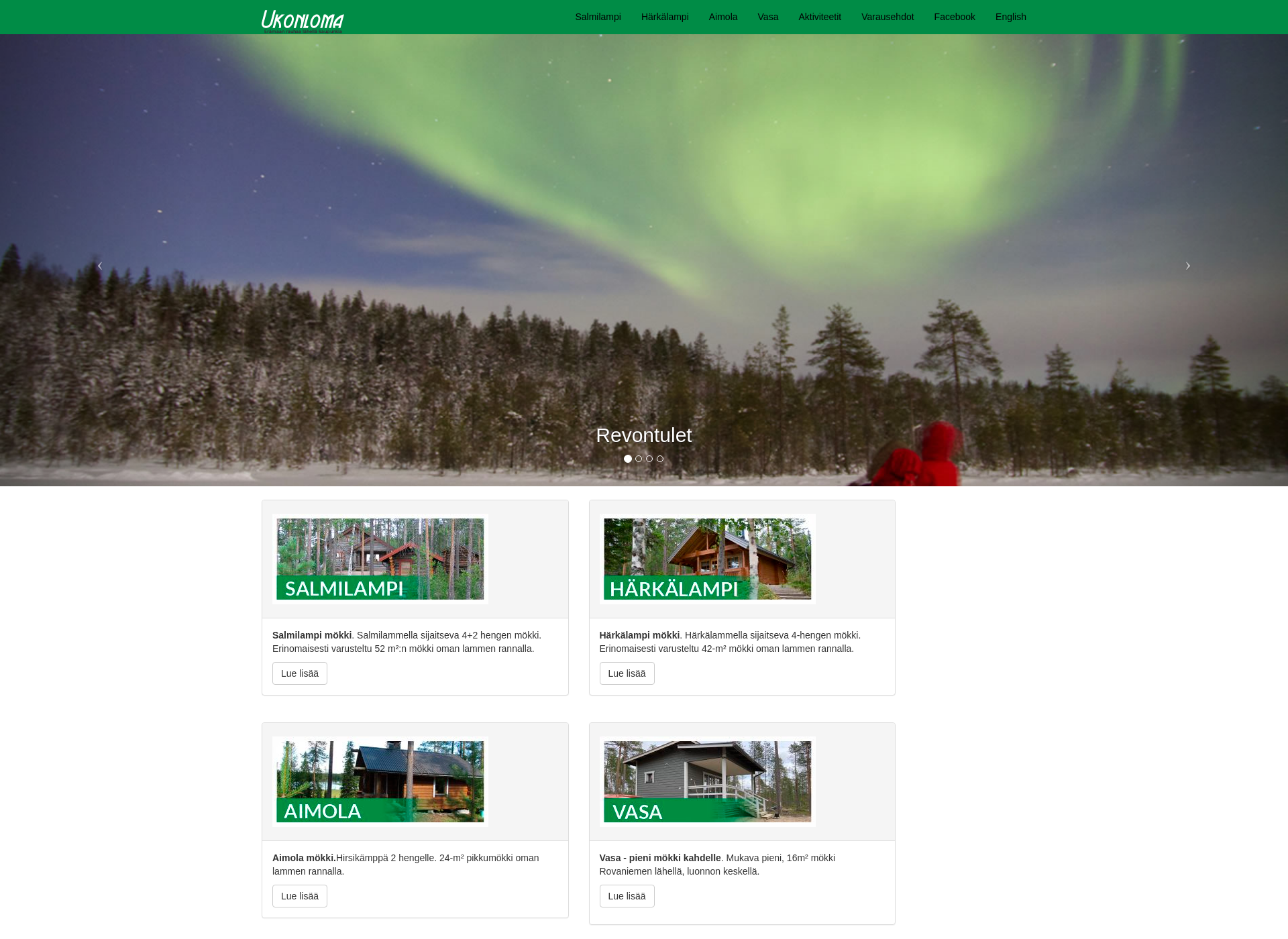 Screenshot for ukonloma.fi