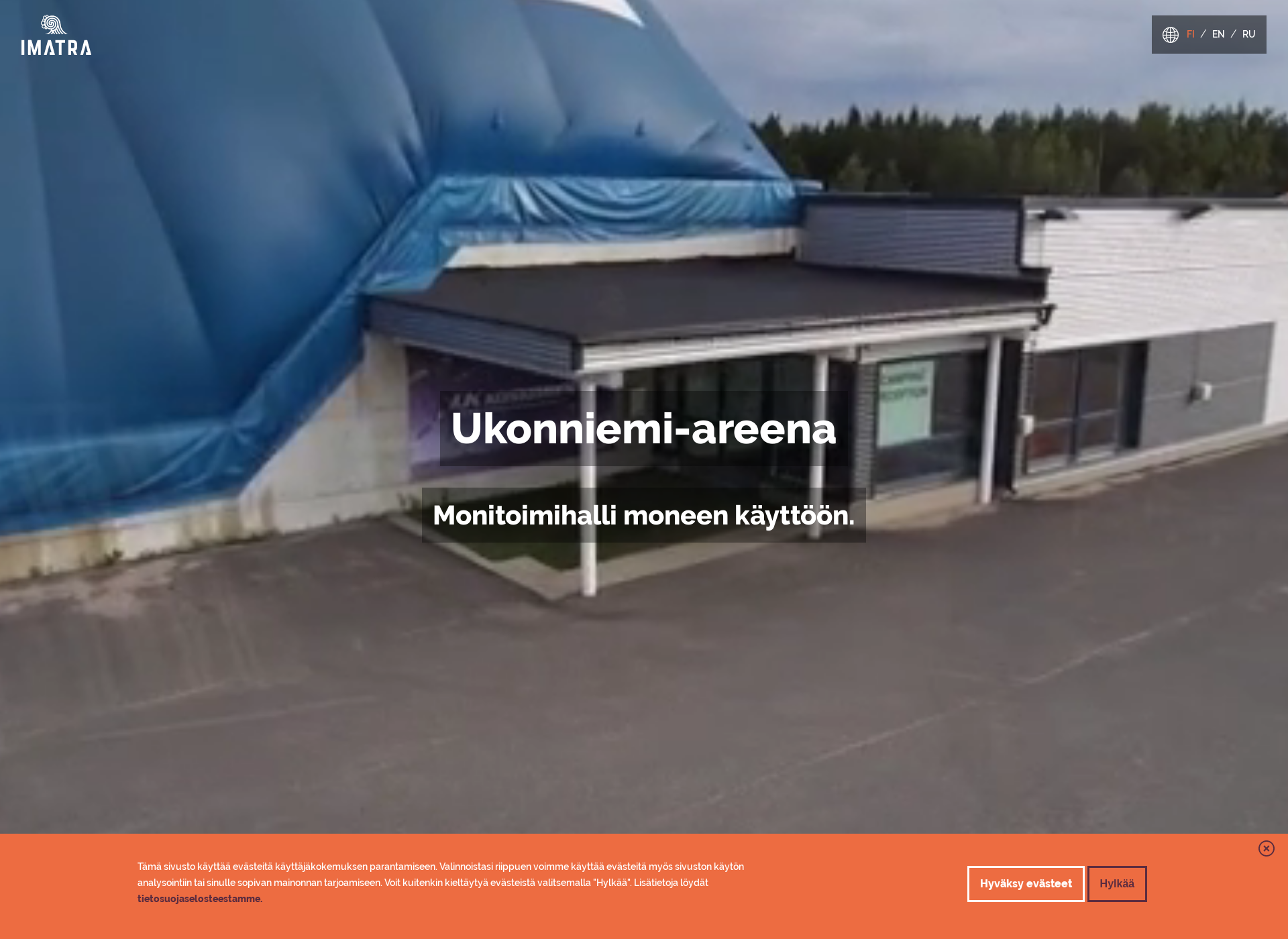 Screenshot for ukonniemiareena.fi
