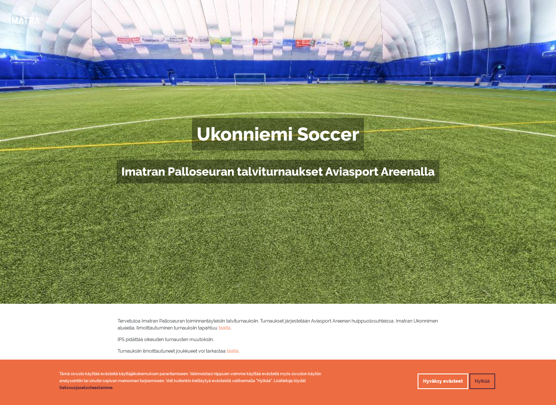 Screenshot for ukonniemisoccer.fi