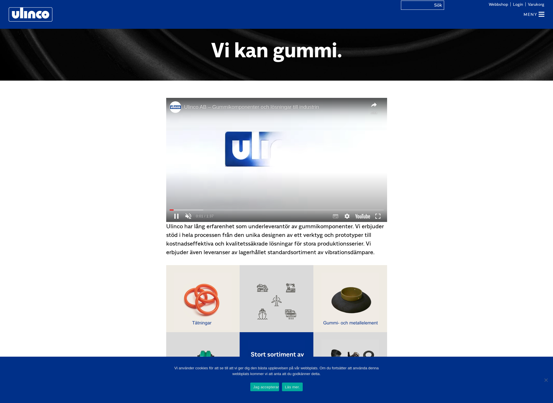Skärmdump för ulinco.fi
