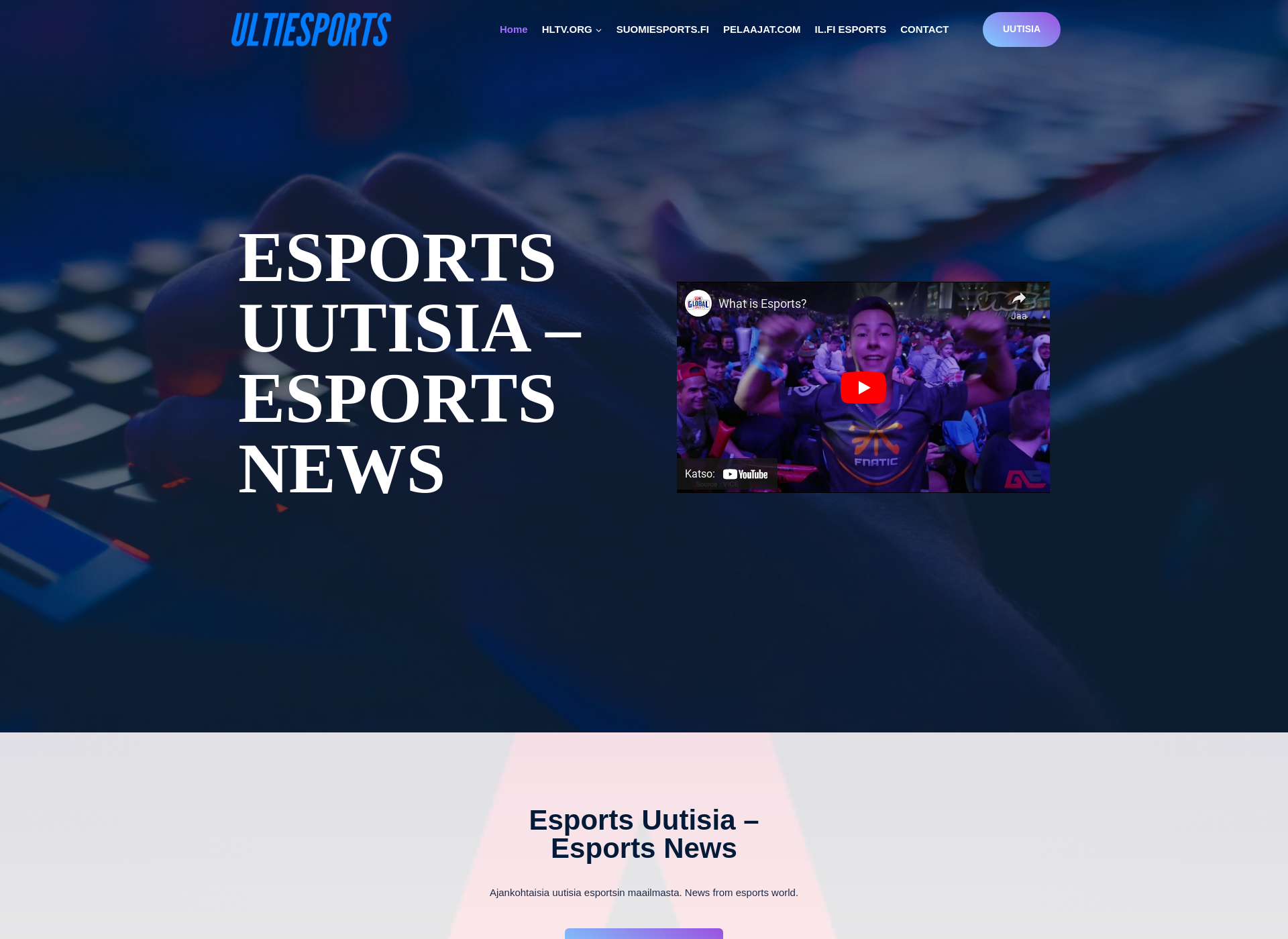 Screenshot for ultiesports.fi