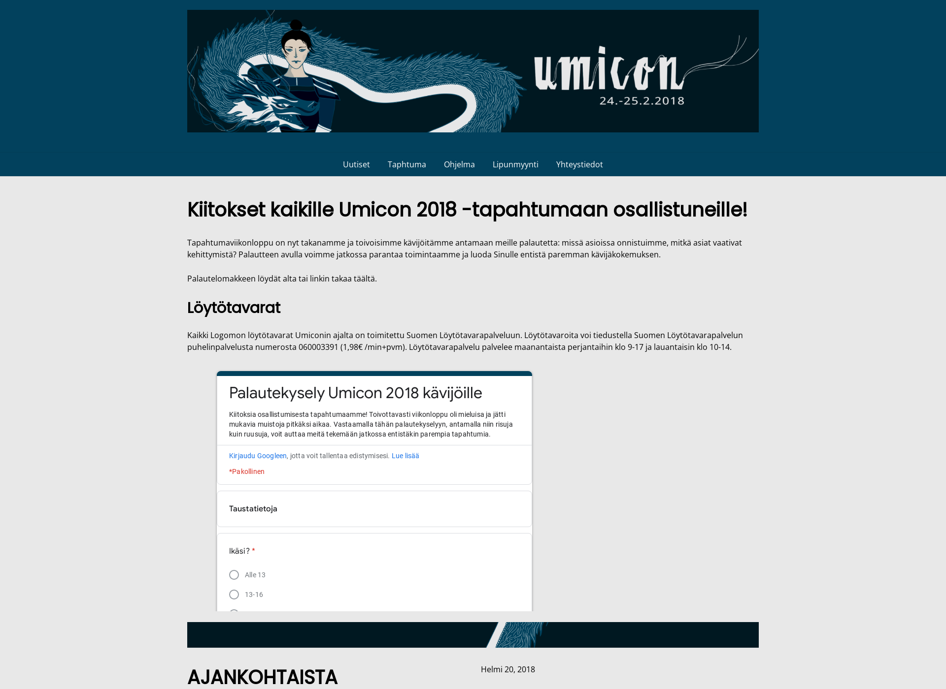 Screenshot for umicon.fi