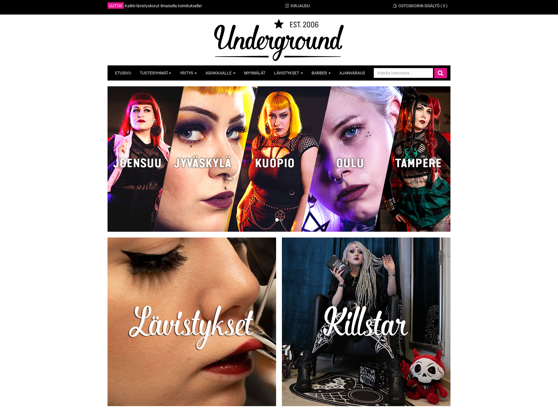Screenshot for undergroundstore.fi