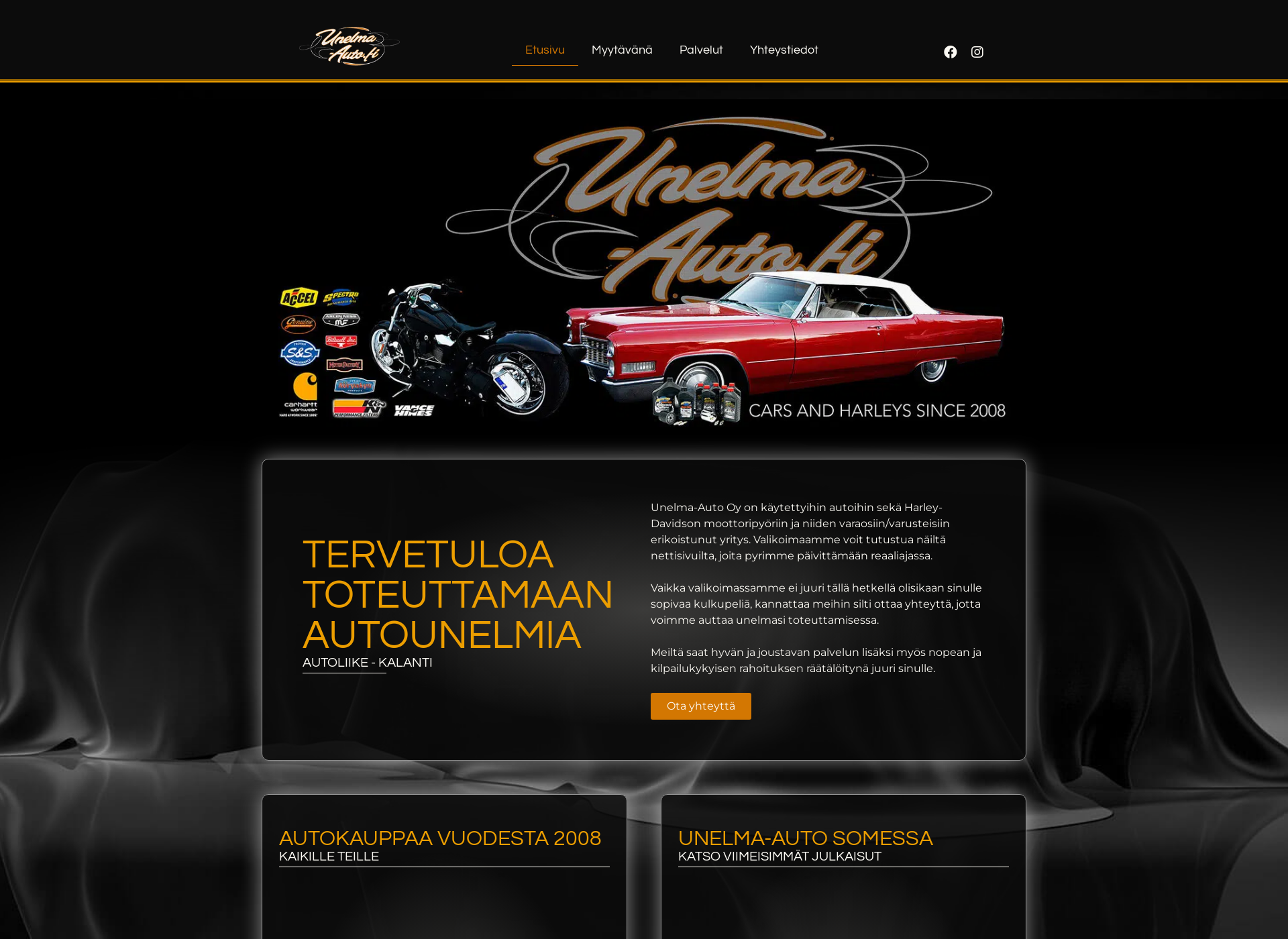 Screenshot for unelma-auto.fi