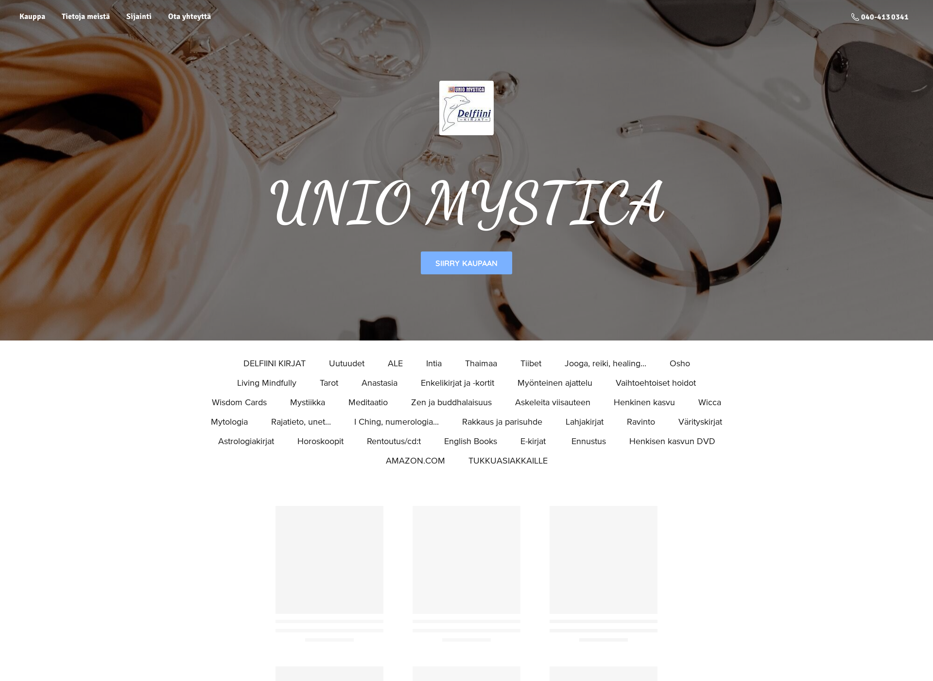 Screenshot for uniomystica.fi