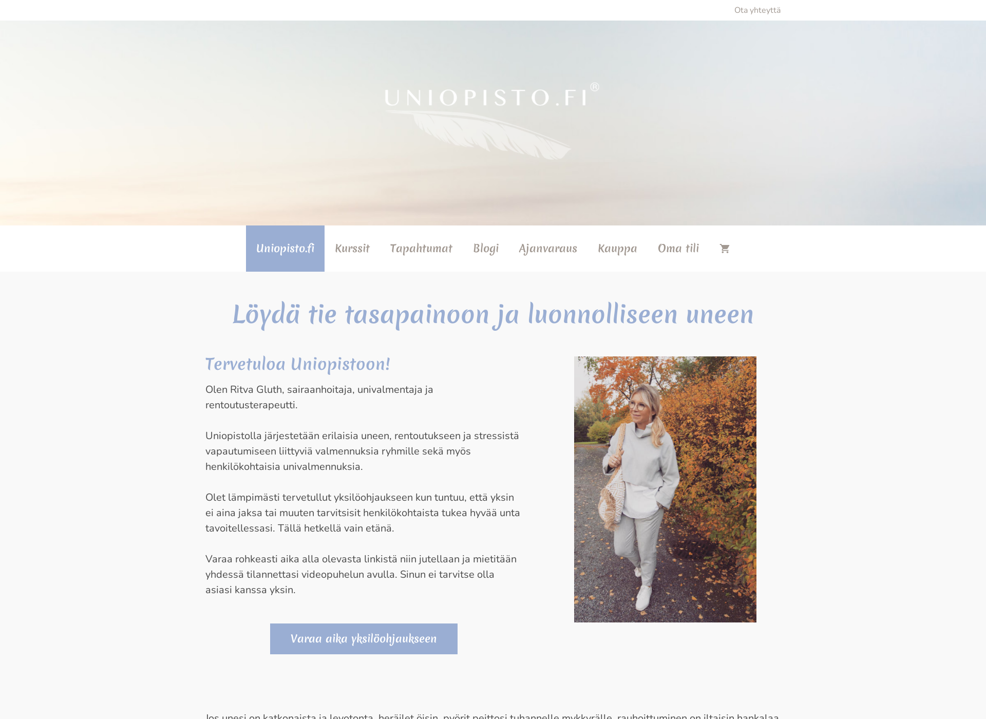 Screenshot for uniopisto.fi