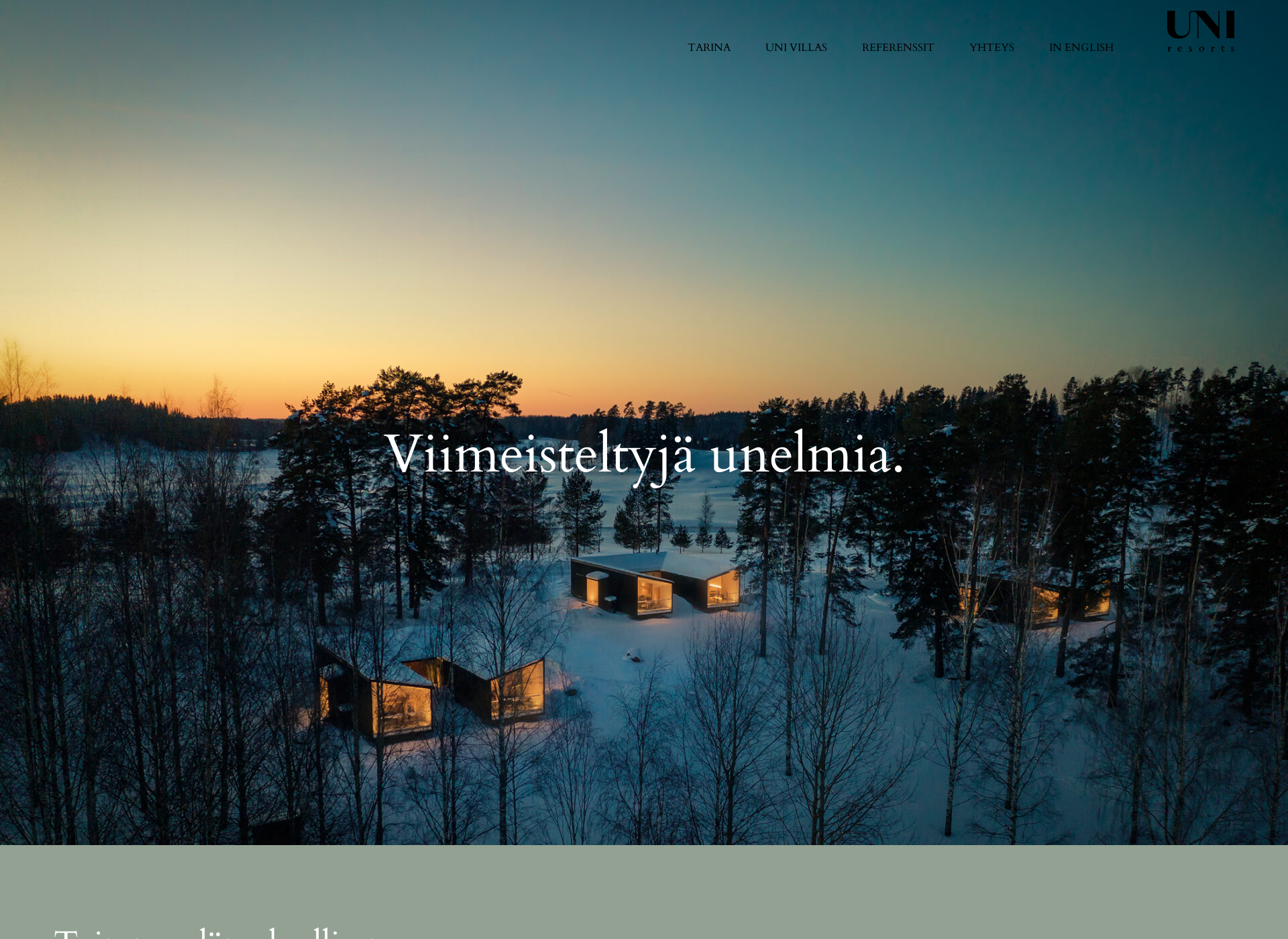 Näyttökuva uniresorts.fi
