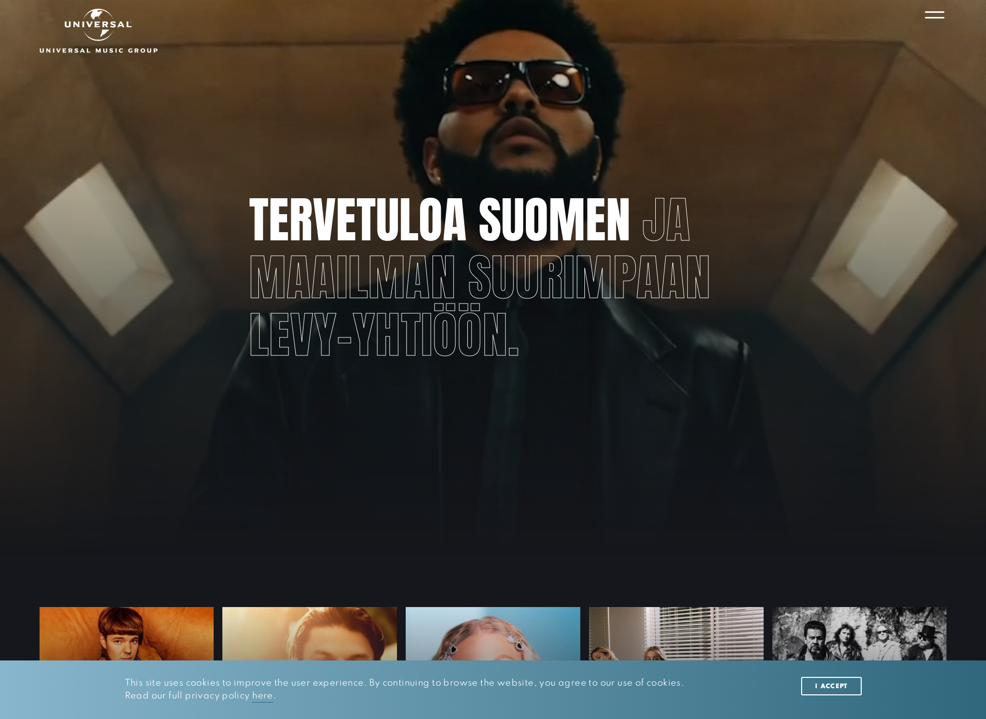 Screenshot for universalmusic.fi