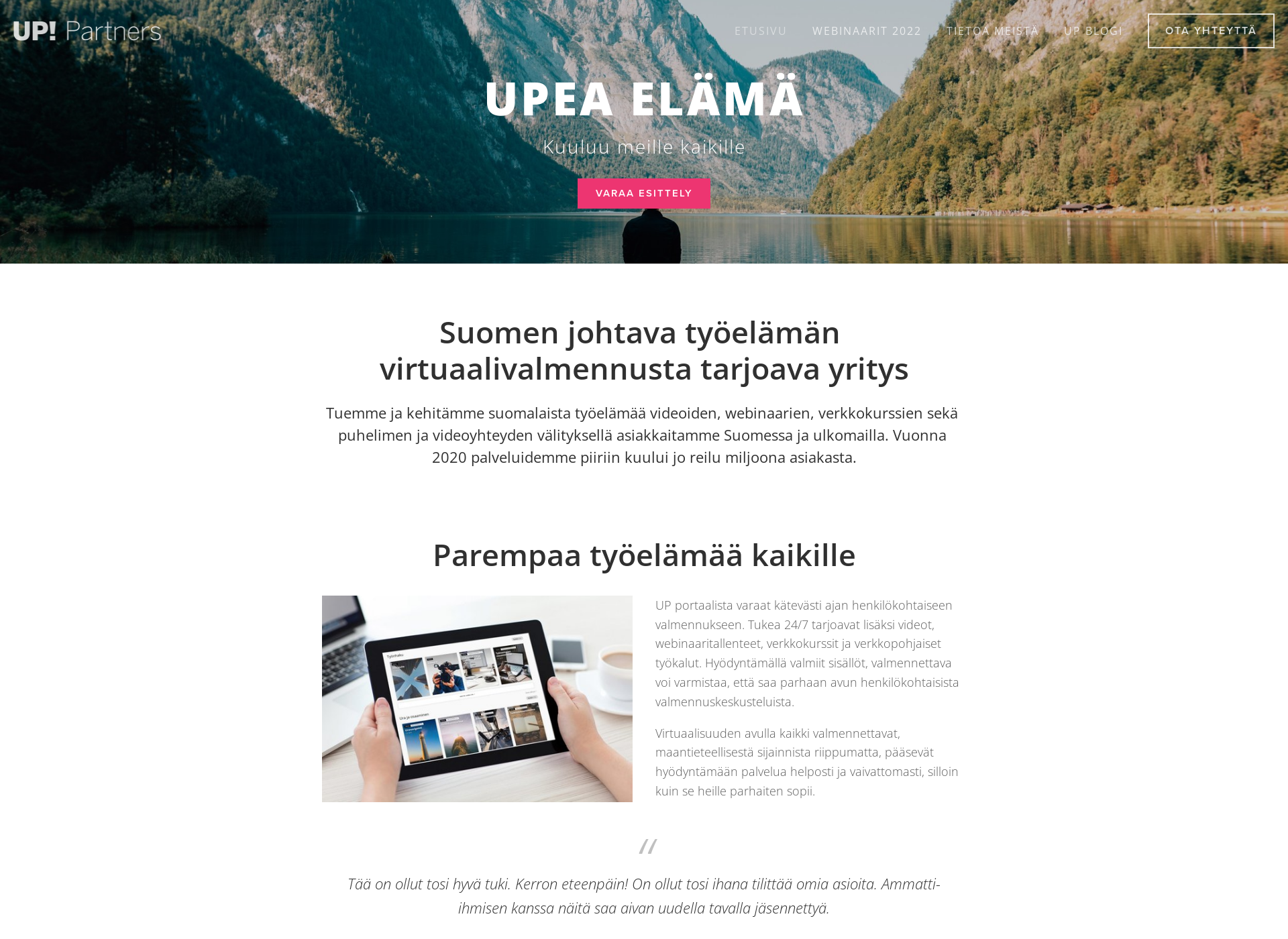Screenshot for uppartners.fi