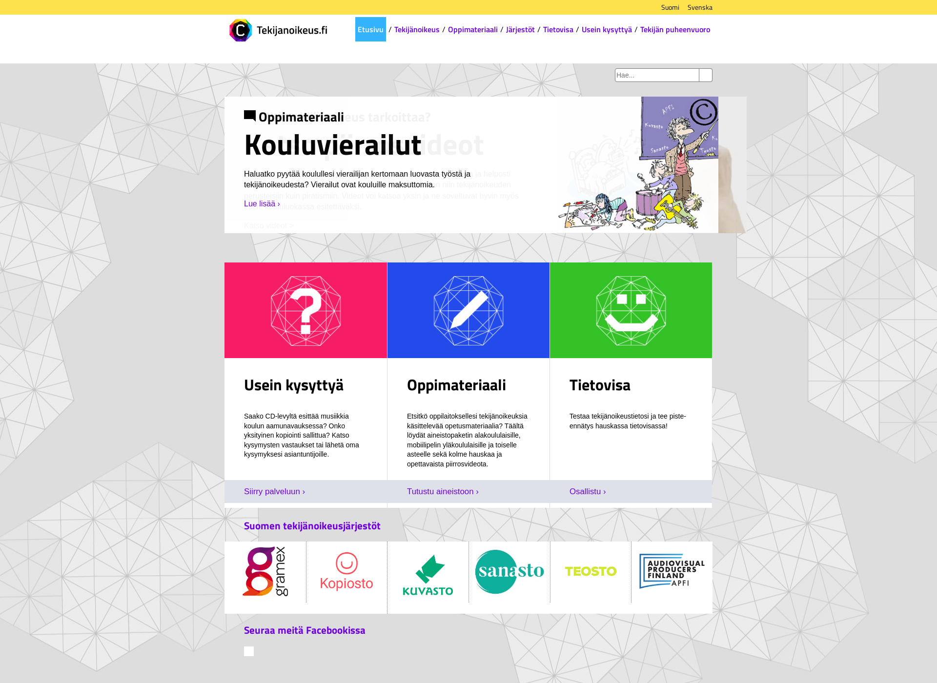 Screenshot for upphovsratt.fi
