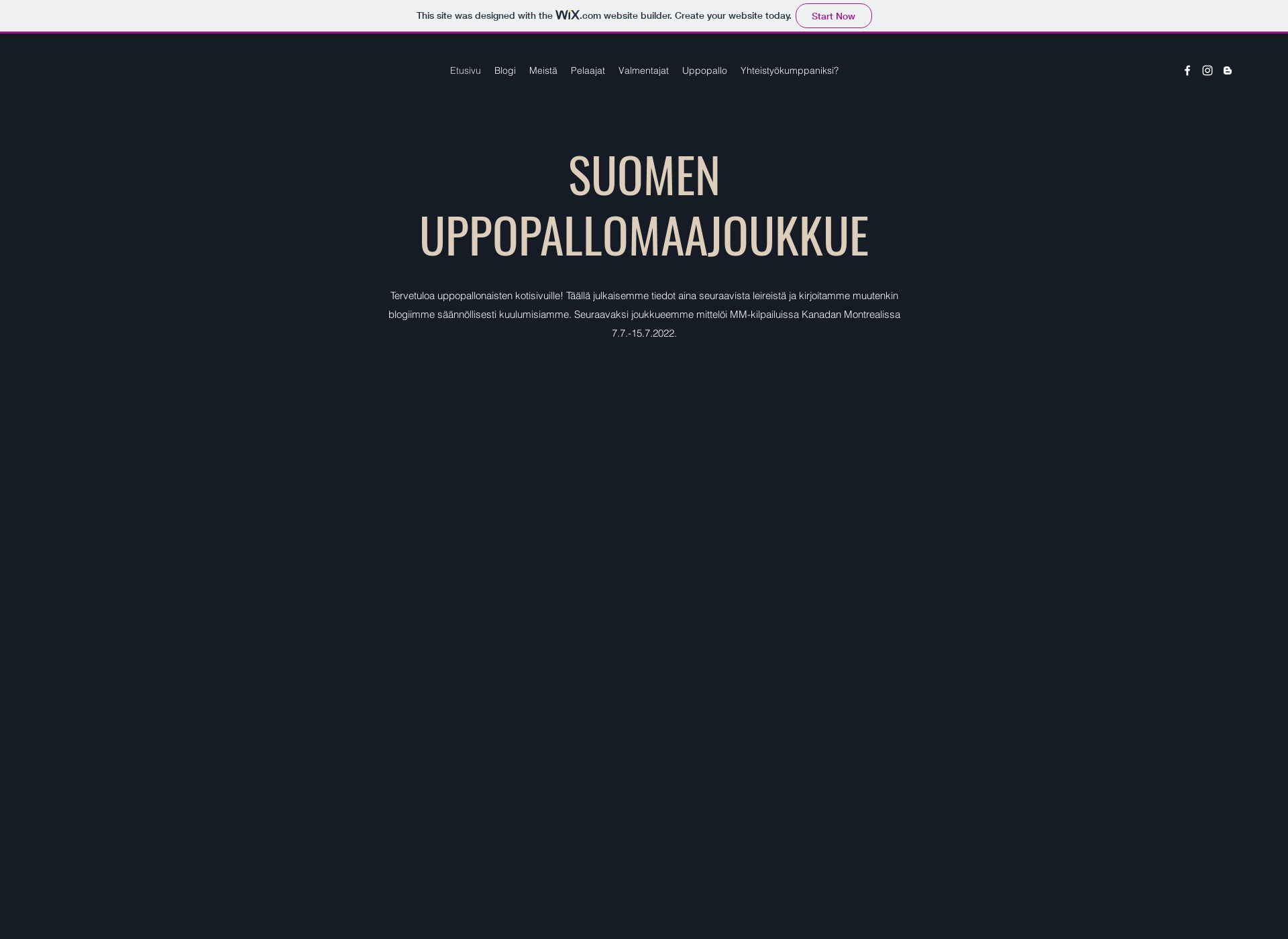 Screenshot for uppopallonaiset.fi