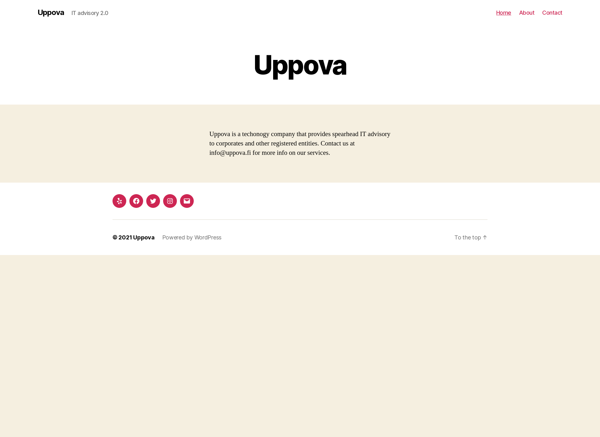 Screenshot for uppova.fi