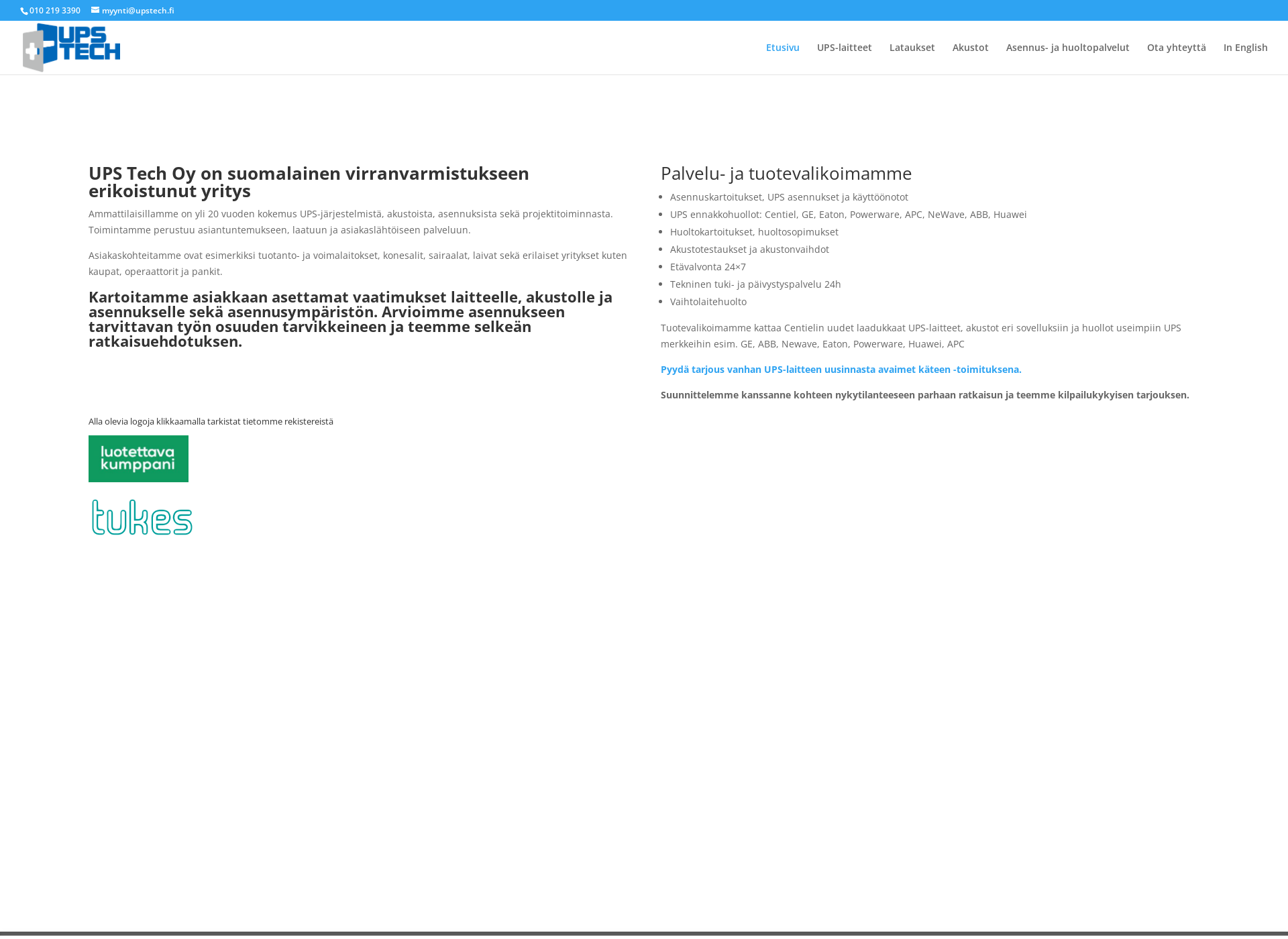 Screenshot for ups-kauppa.fi