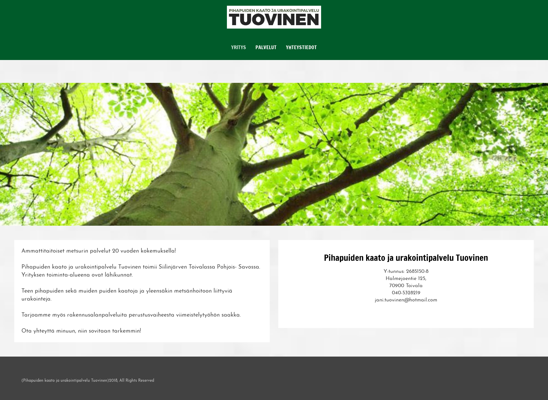 Screenshot for urakointituovinen.fi