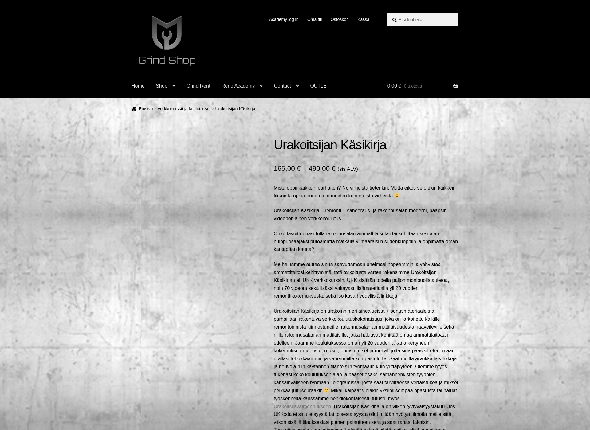 Screenshot for urakoitsijankasikirja.fi