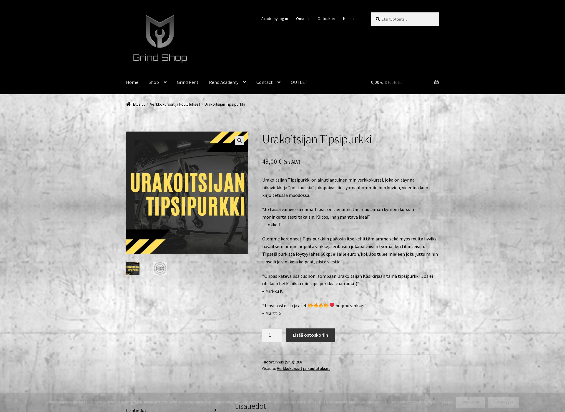 Screenshot for urakoitsijantipsipurkki.fi