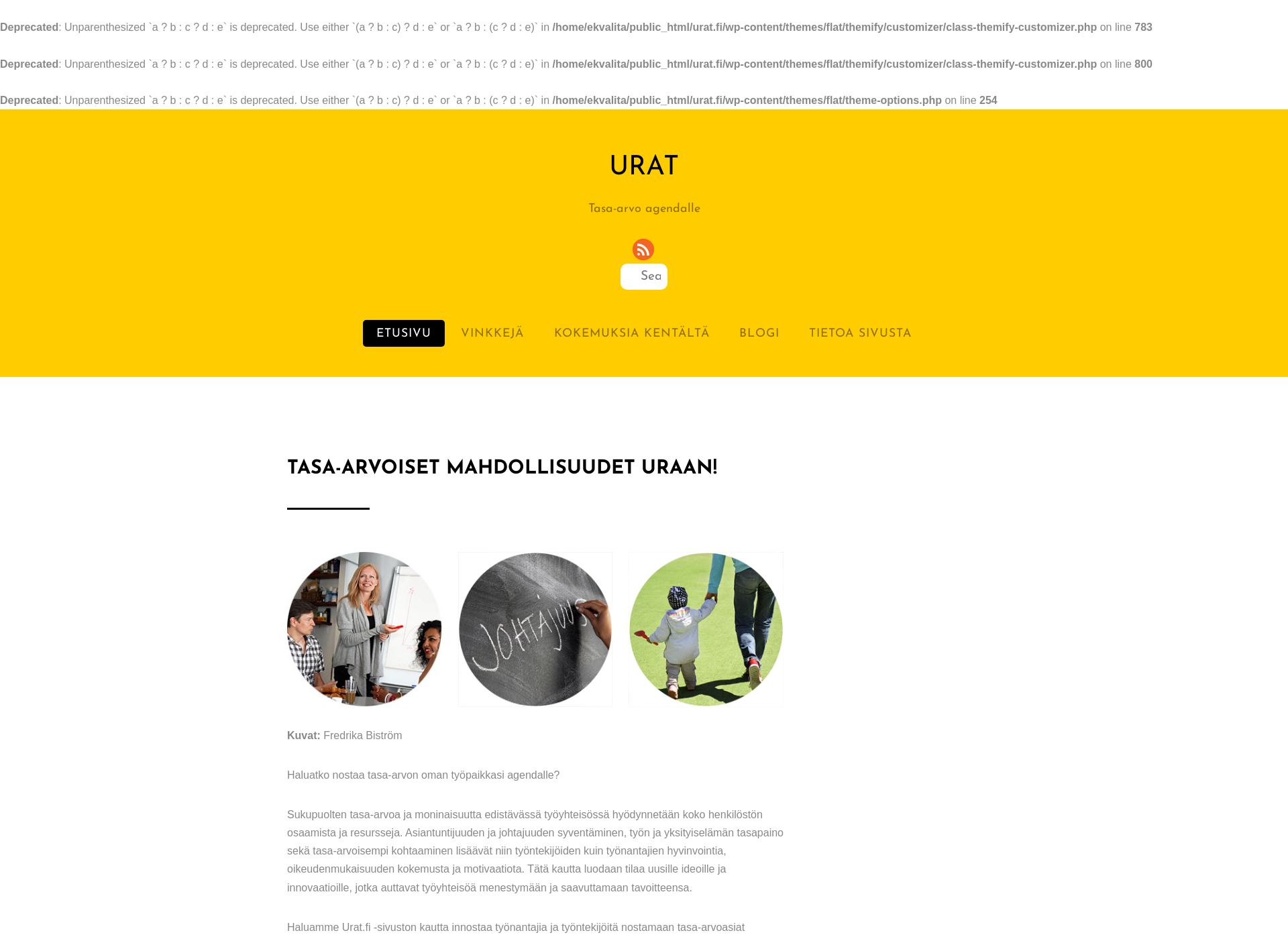Screenshot for urat.fi