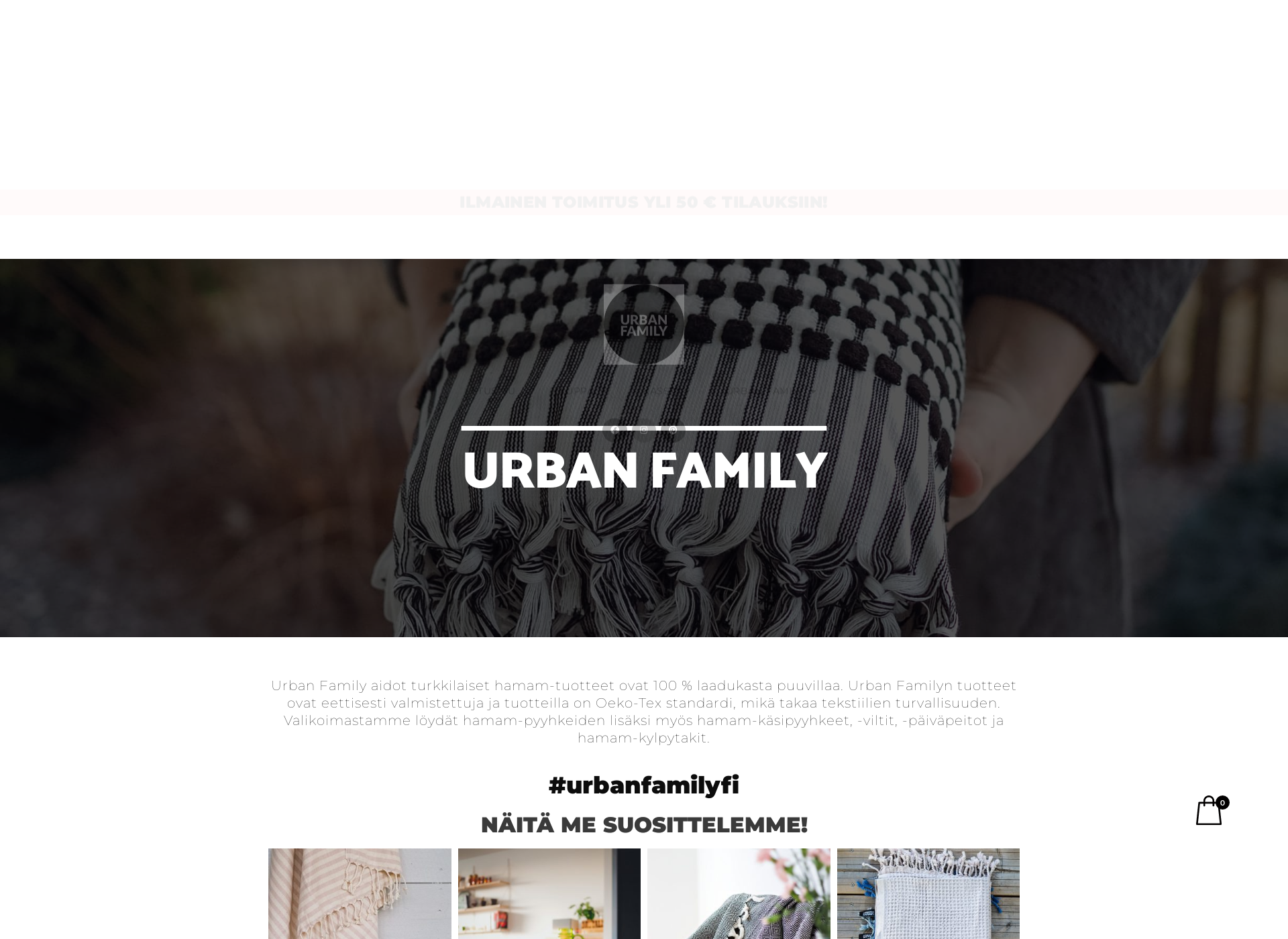 Skärmdump för urbanfamily.fi