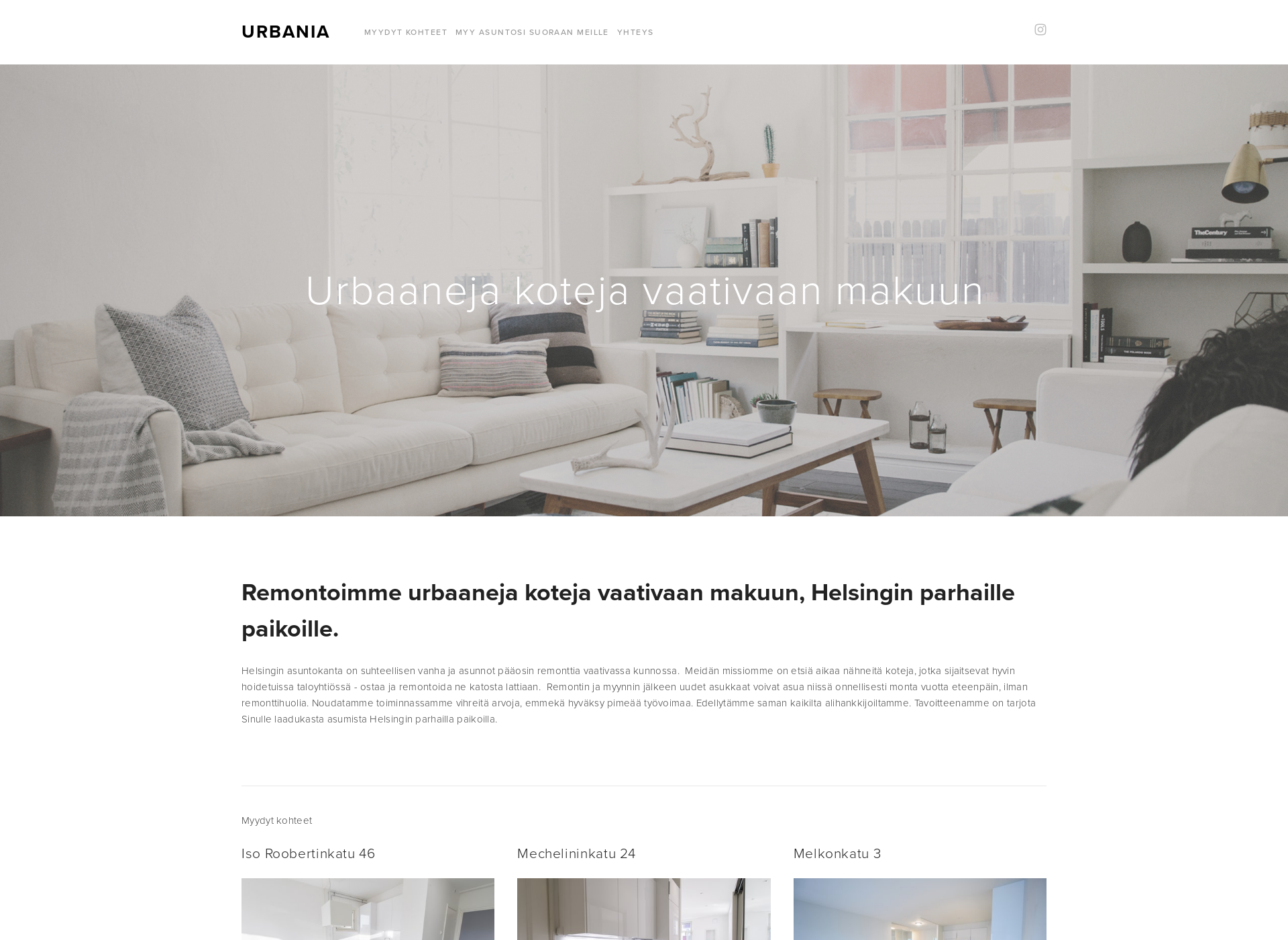 Screenshot for urbania.fi