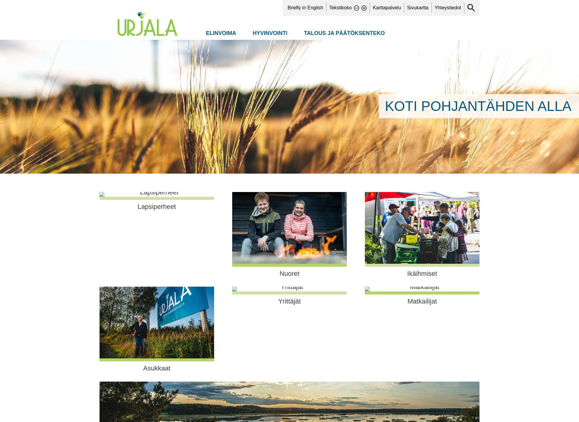 Screenshot for urjala.fi