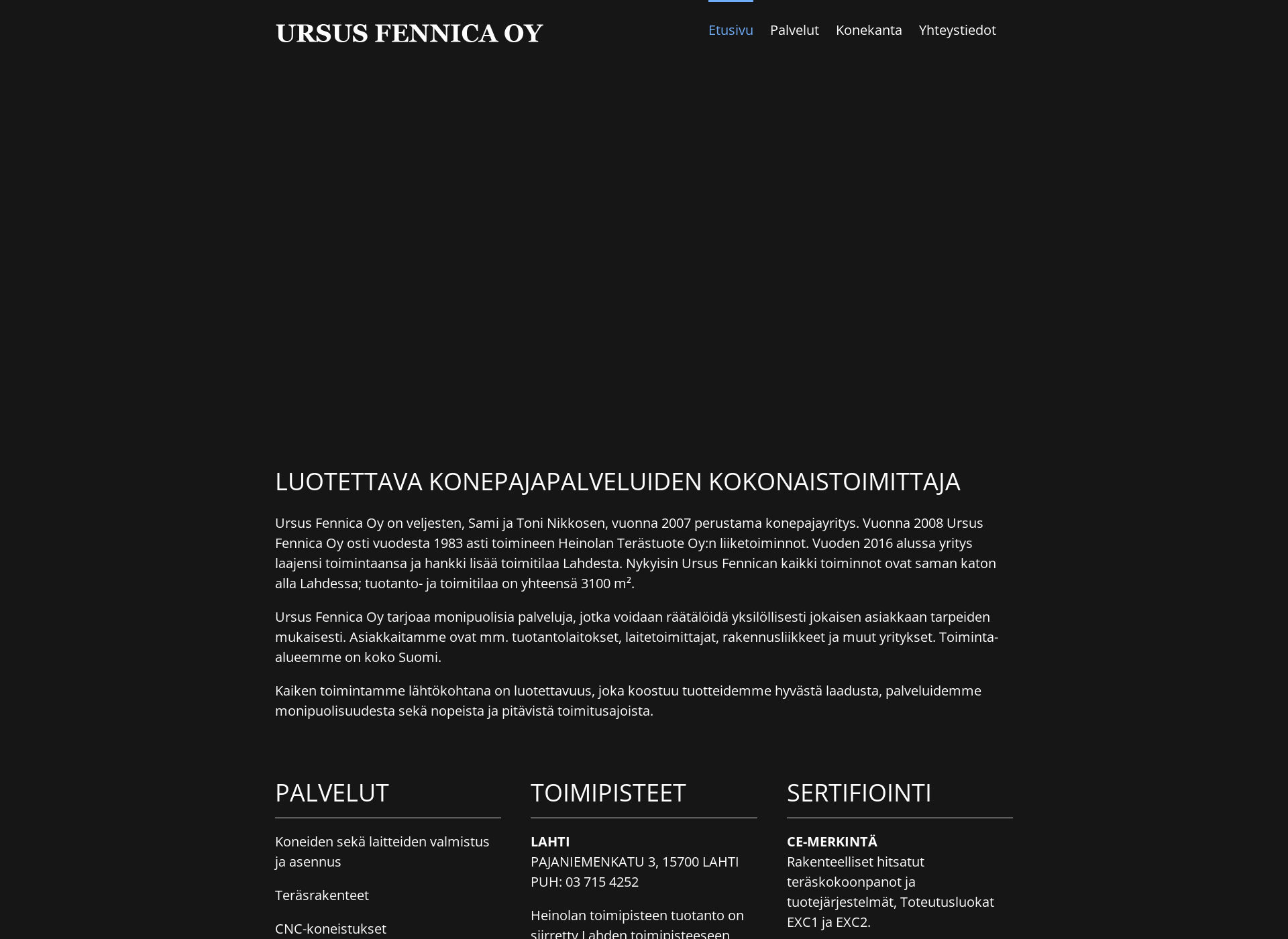 Näyttökuva ursusfennica.fi