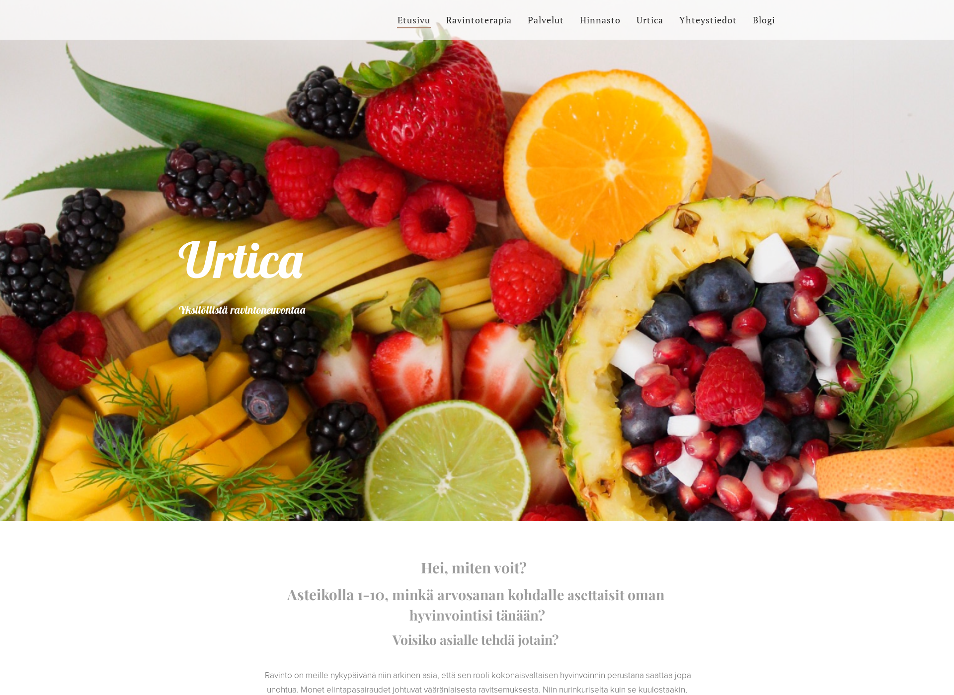 Screenshot for urtica.fi