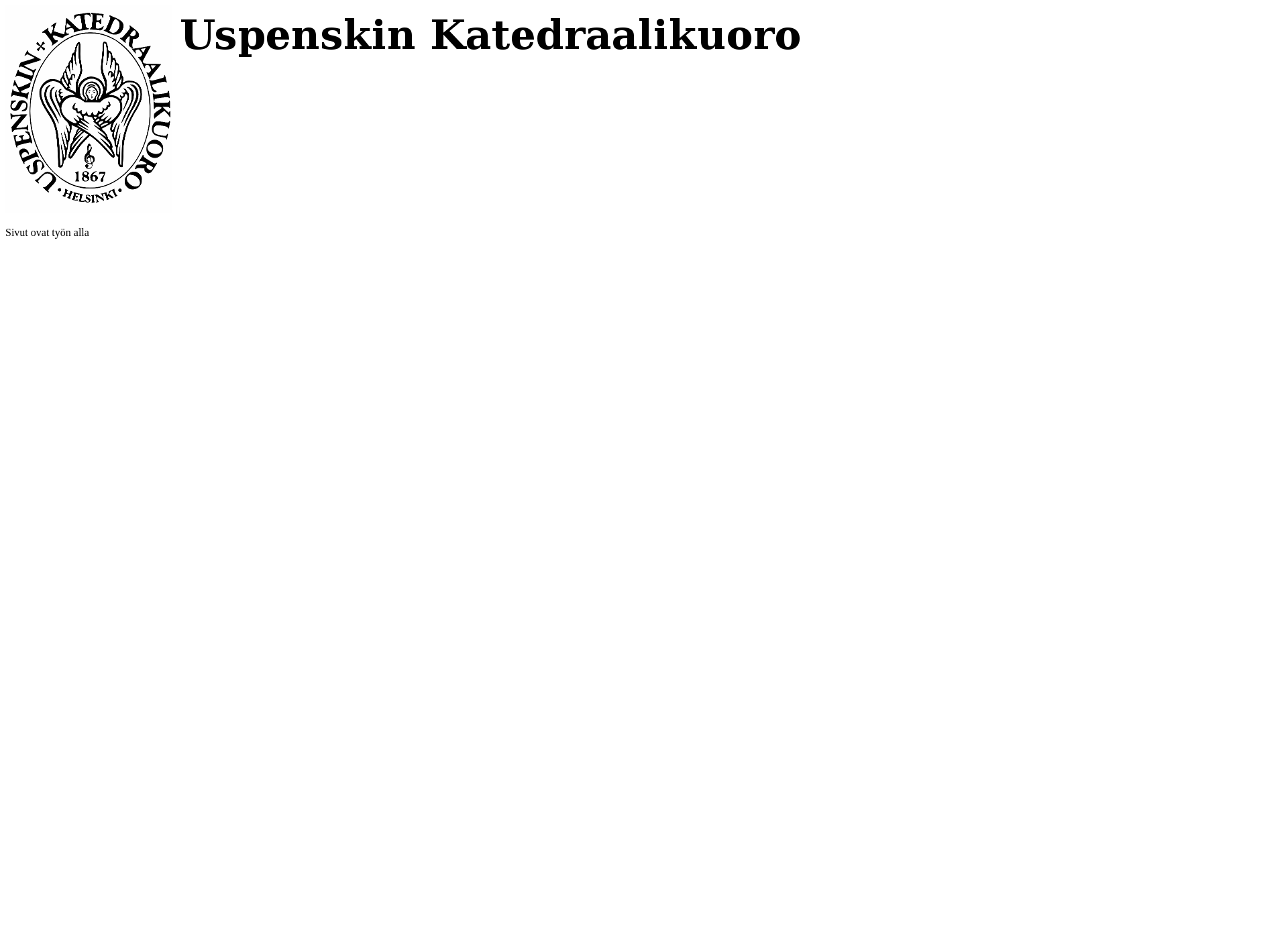 Skärmdump för uspenskinkatedraalikuoro.fi