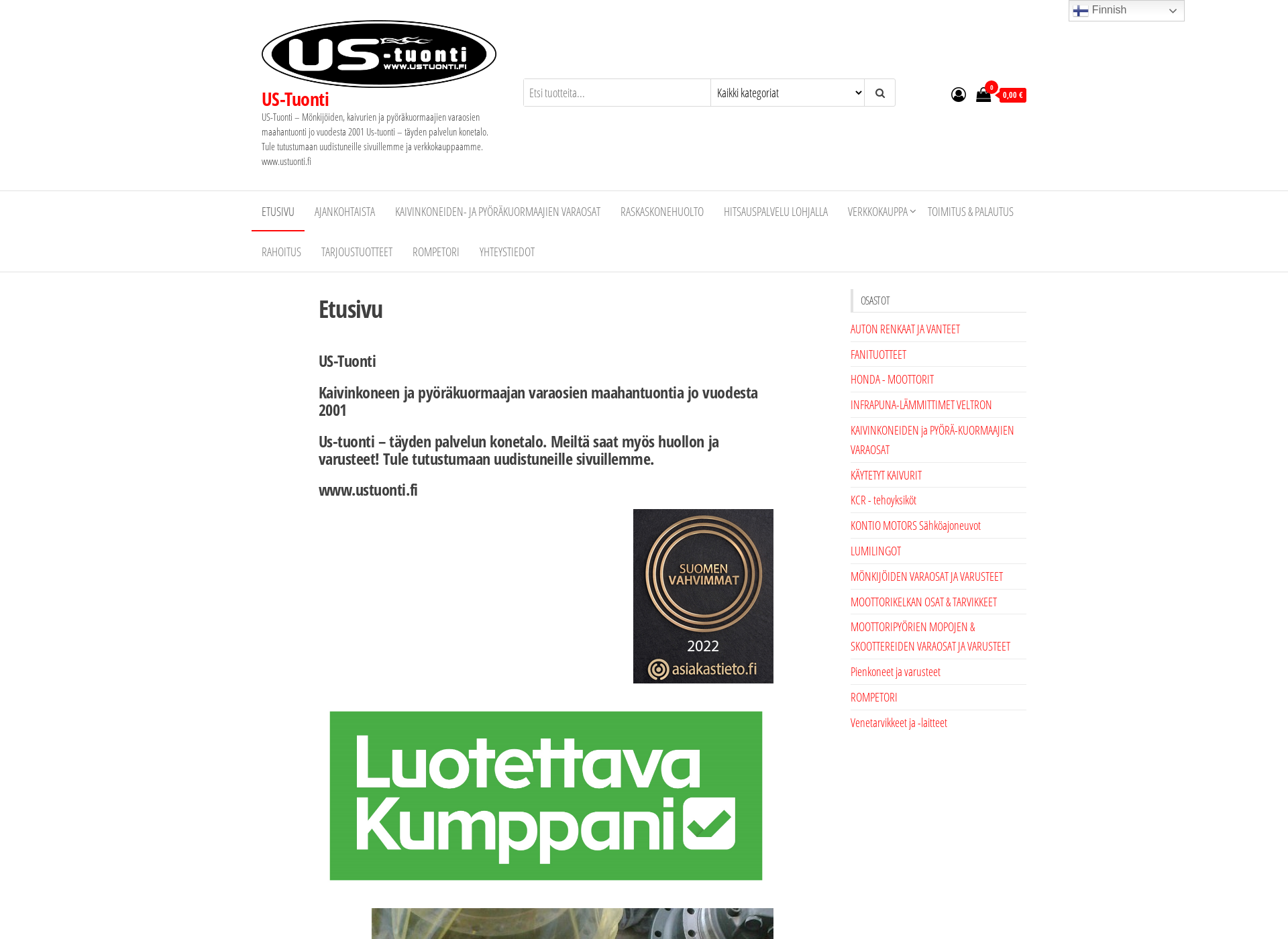 Screenshot for uspower.fi