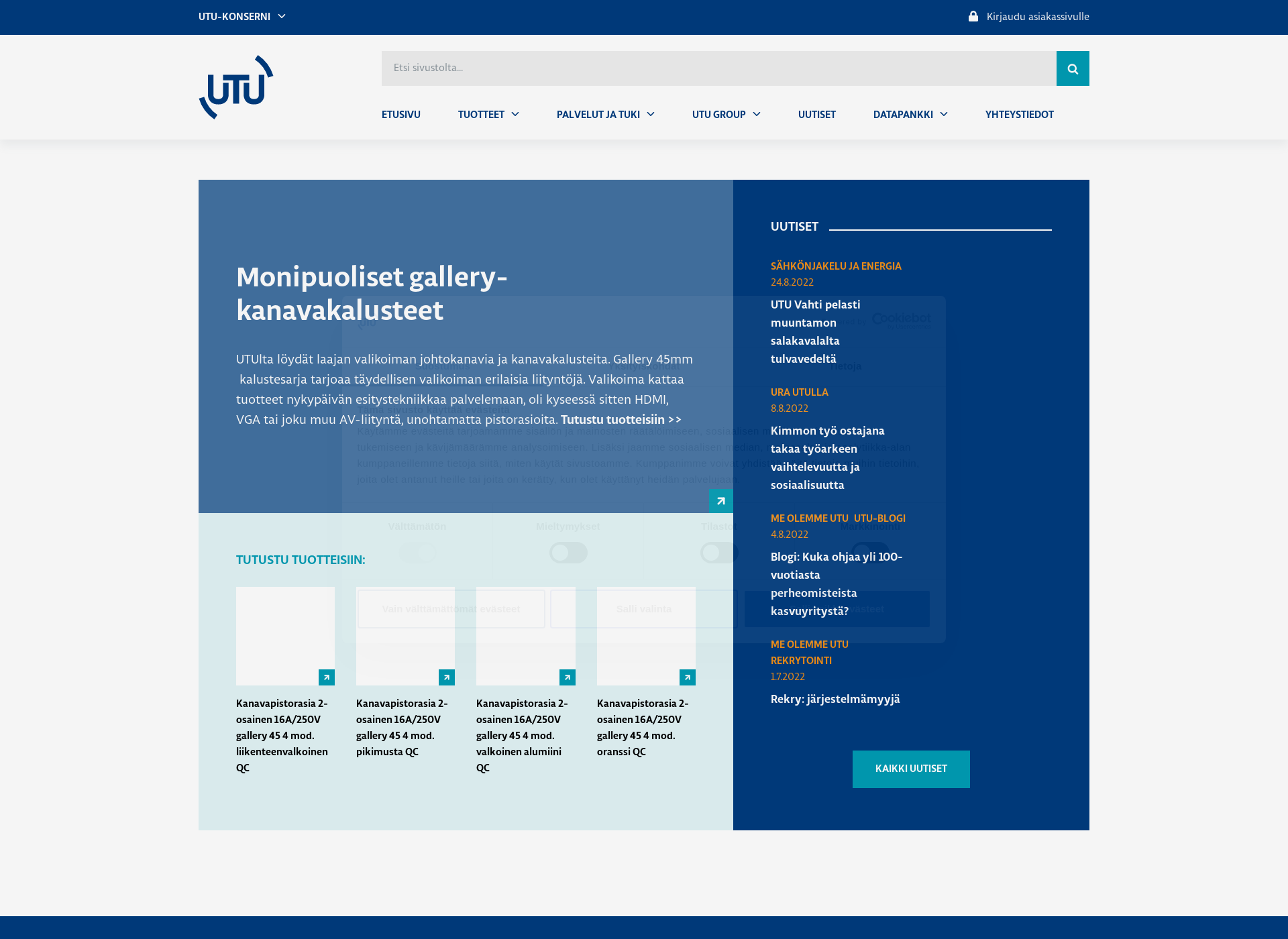Screenshot for utu.eu