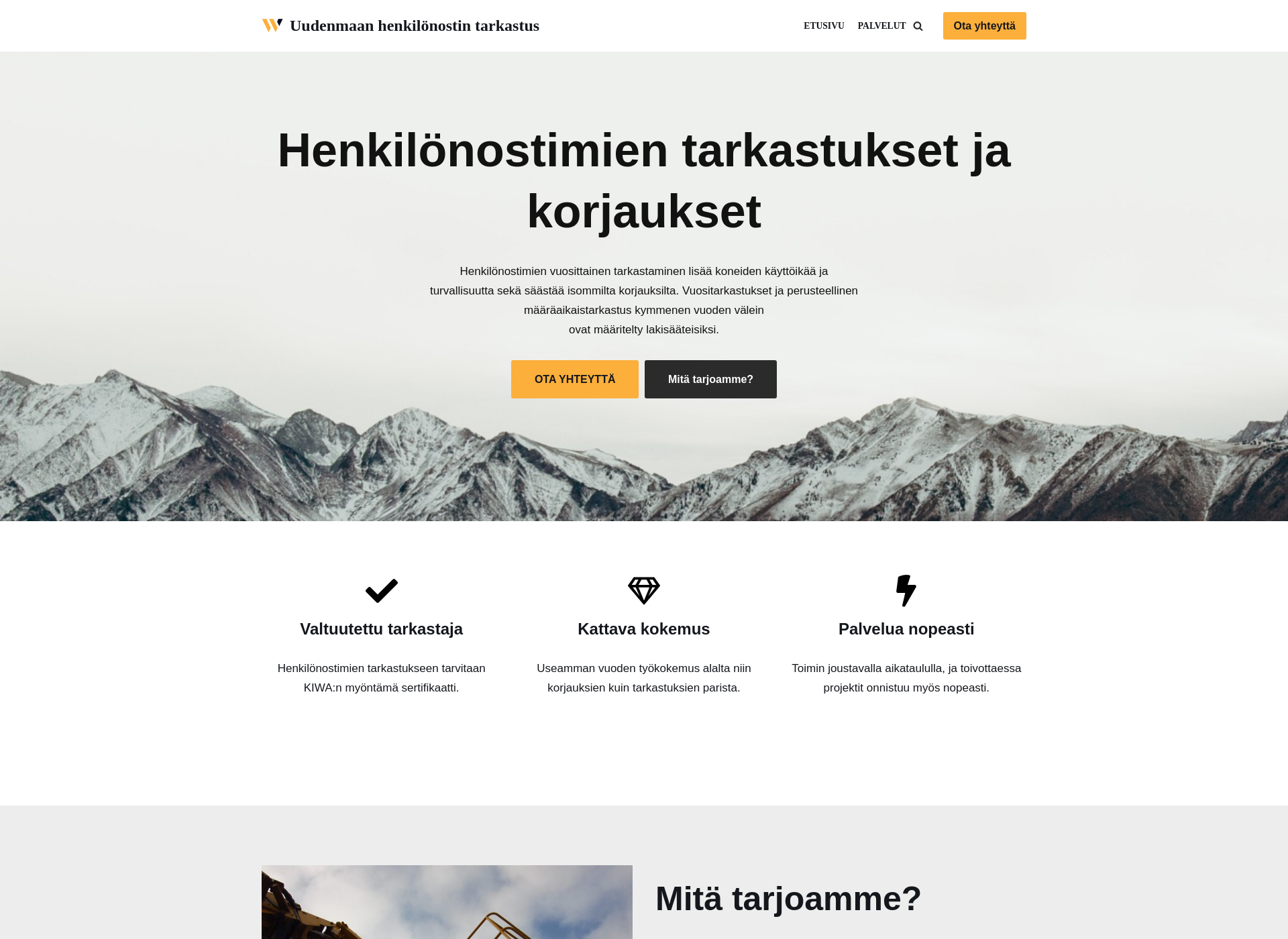 Screenshot for uudenmaannostin.fi