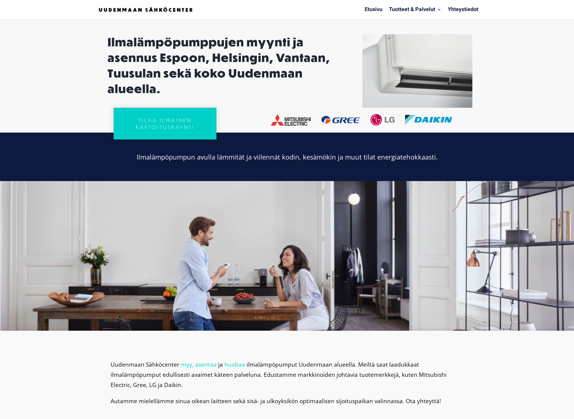 Screenshot for uudenmaansähköcenter.fi