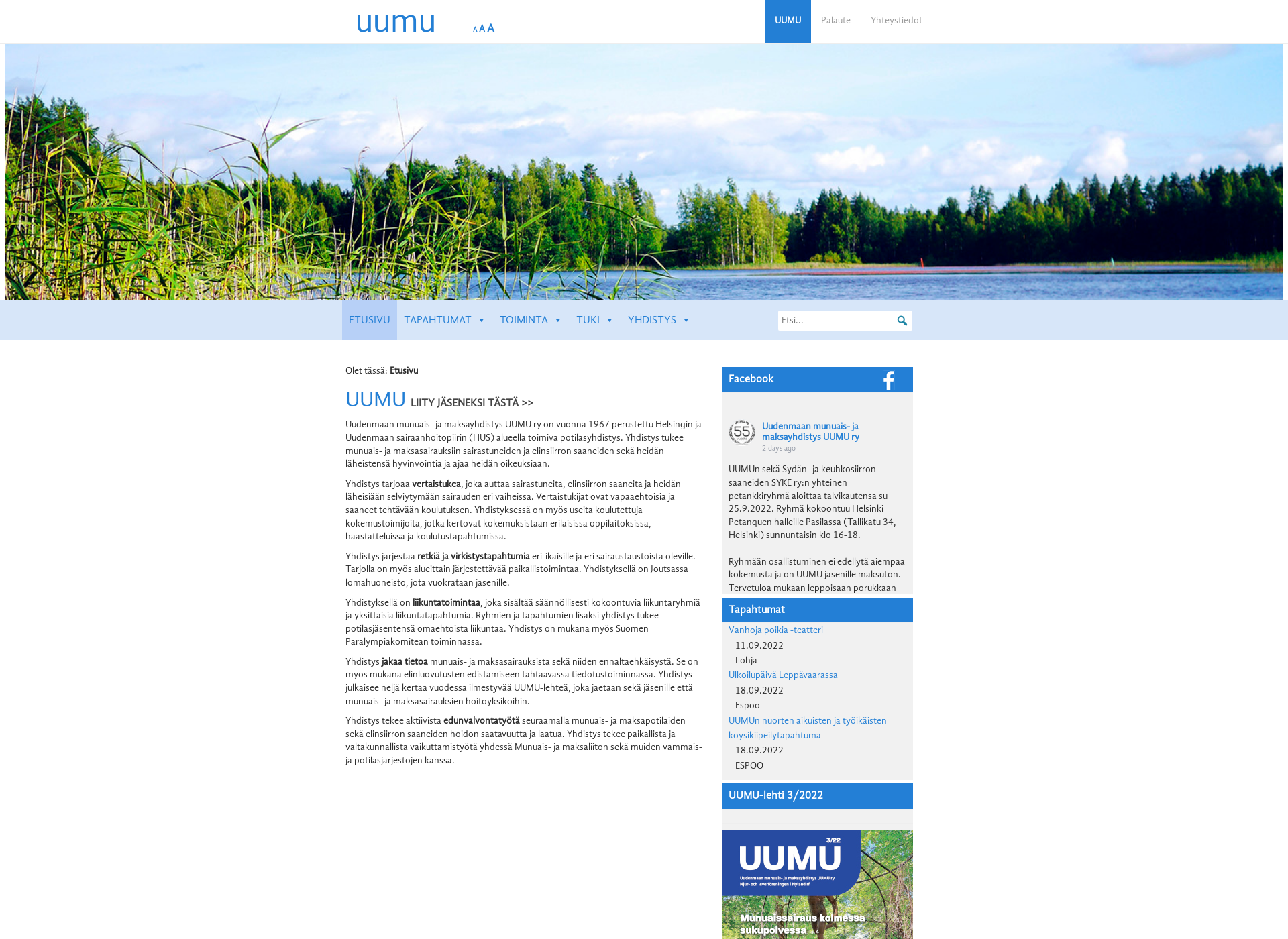 Screenshot for uumu.fi