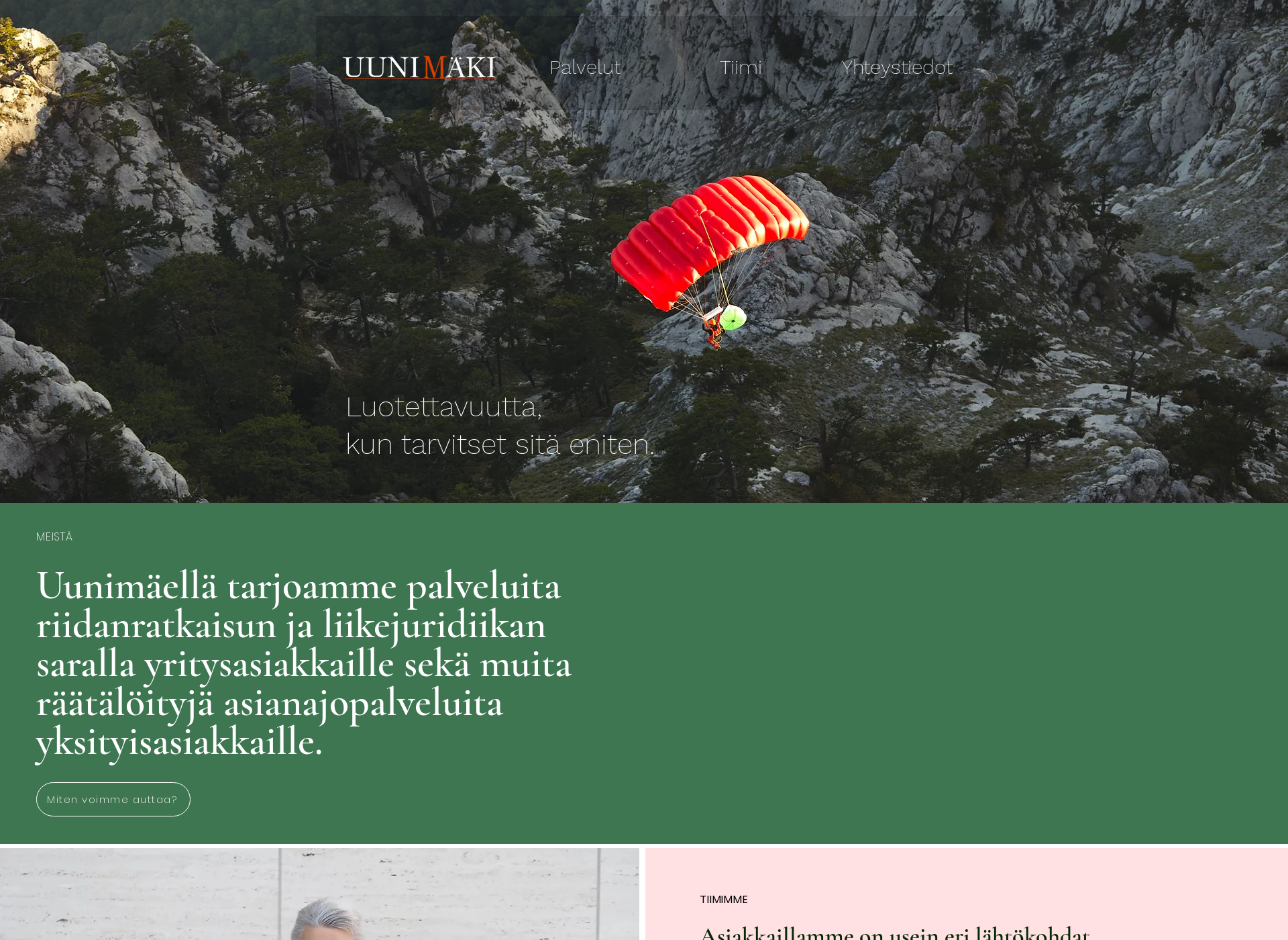 Screenshot for uunimaki.fi