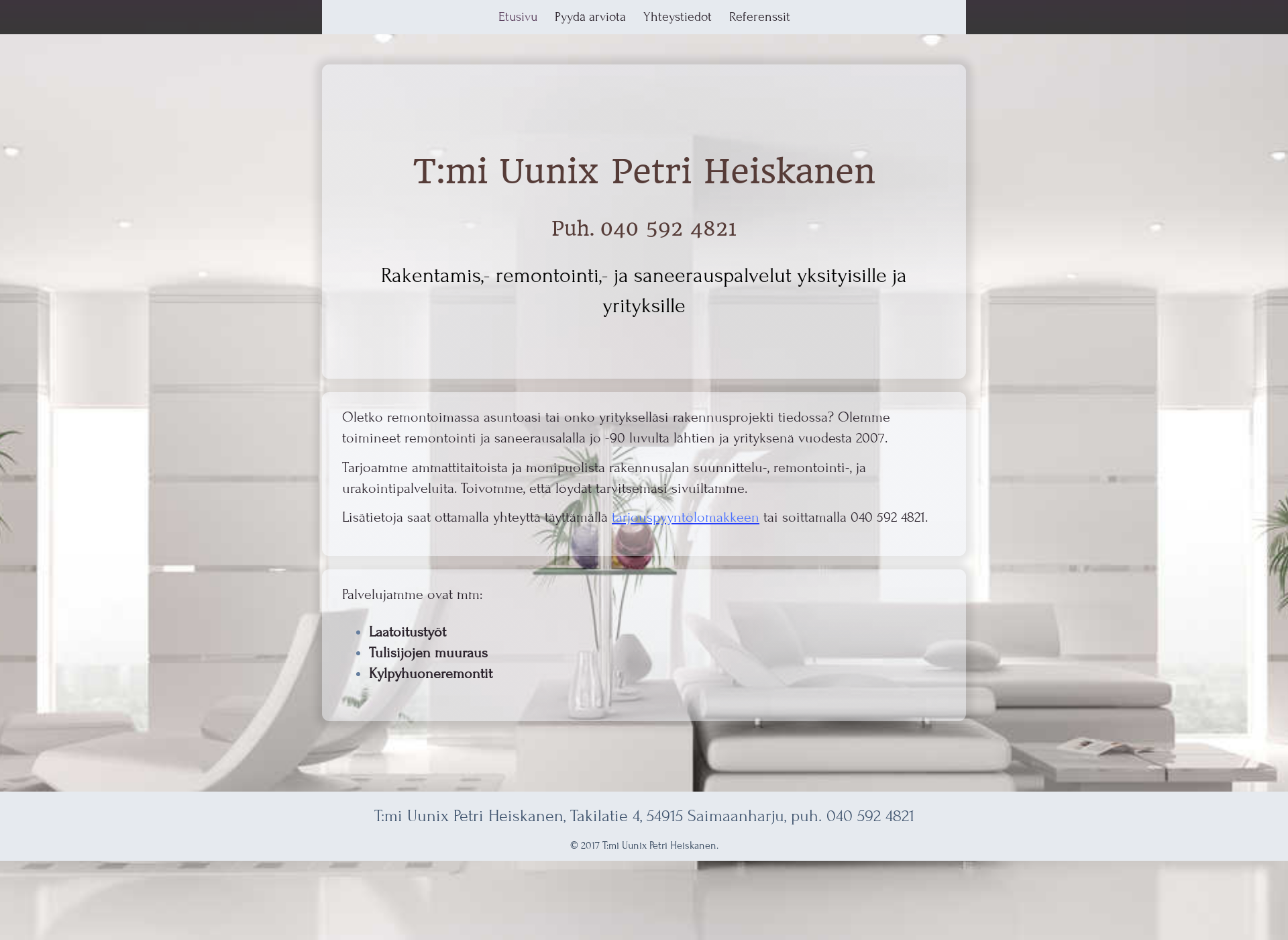 Screenshot for uunix.fi