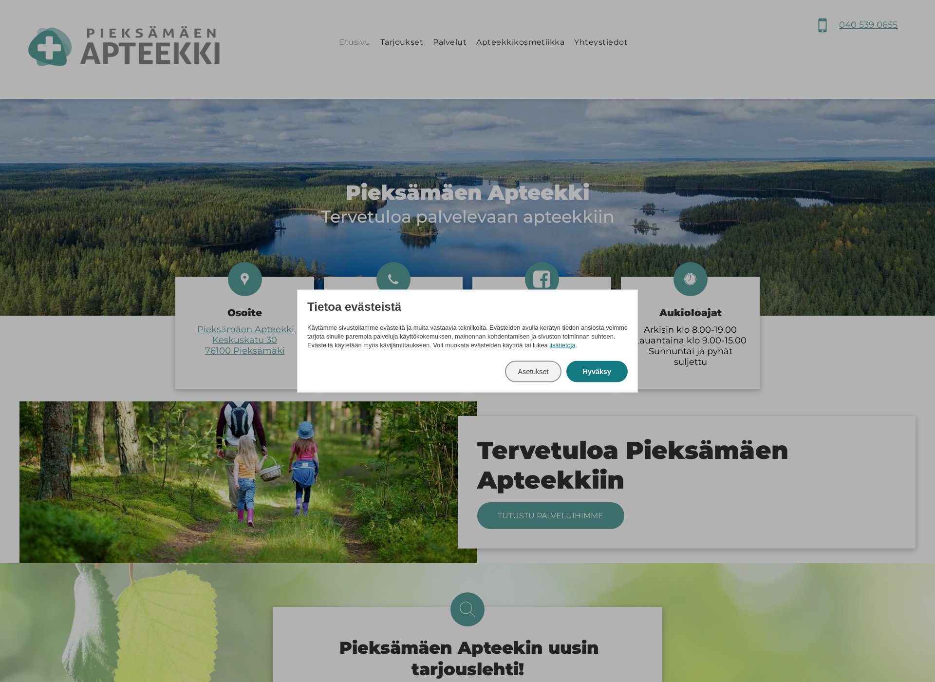 Screenshot for uusiapteekkipieksämäki.fi