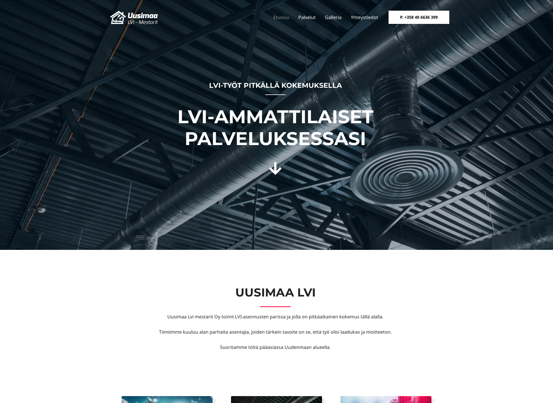 Screenshot for uusimaalvi.fi