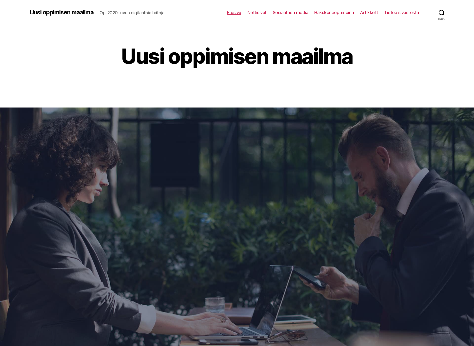 Screenshot for uusioppimisenmaailma.fi
