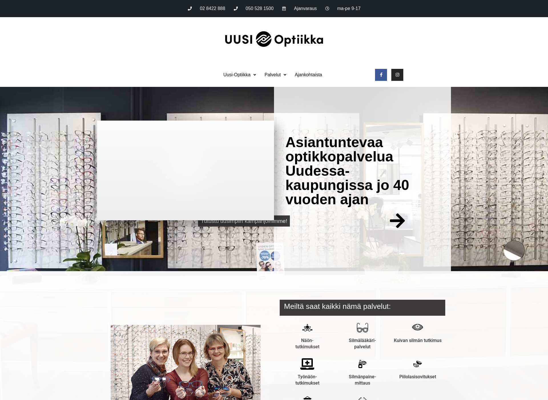 Screenshot for uusioptiikka.fi