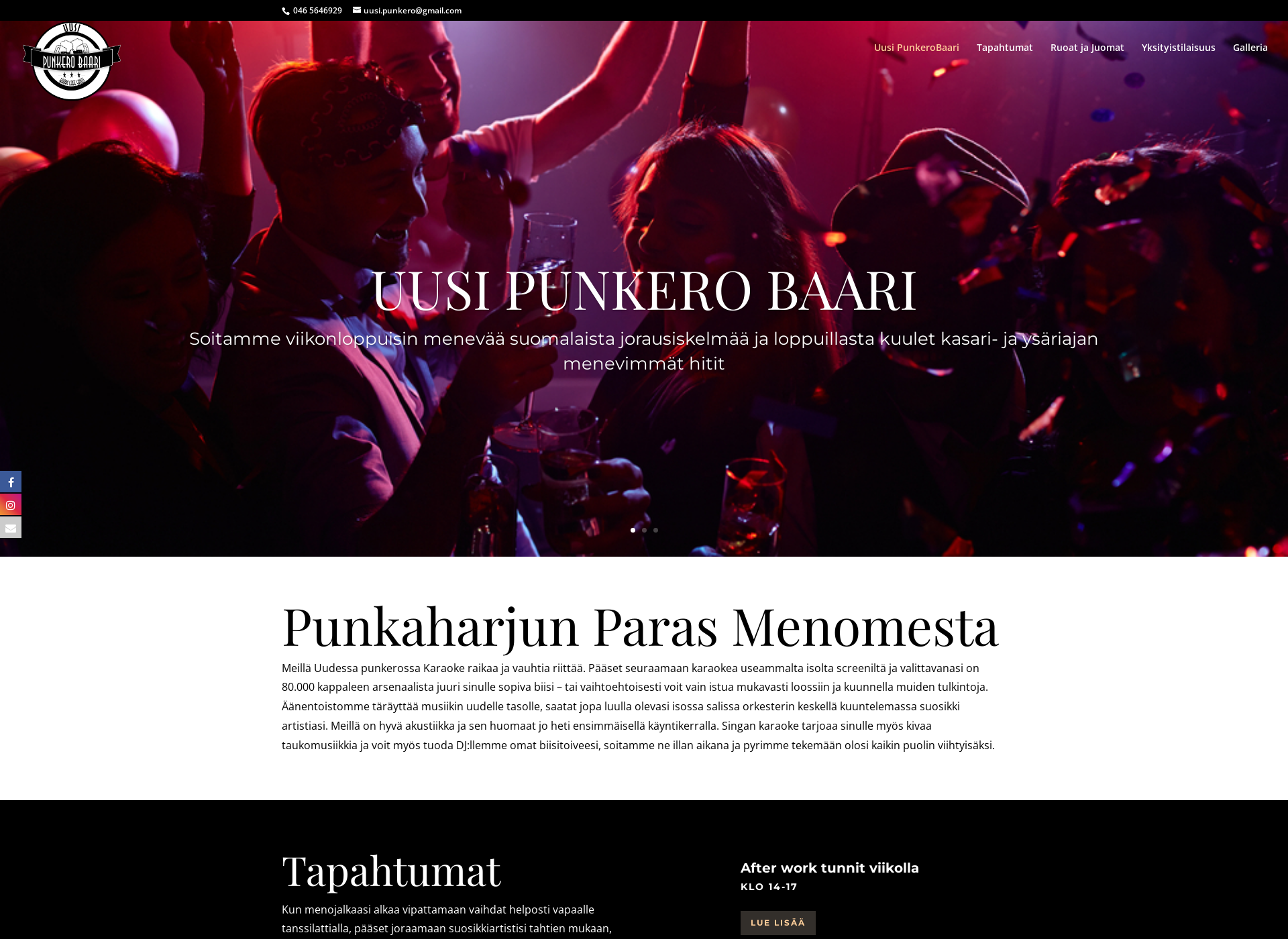 Screenshot for uusipunkero.fi
