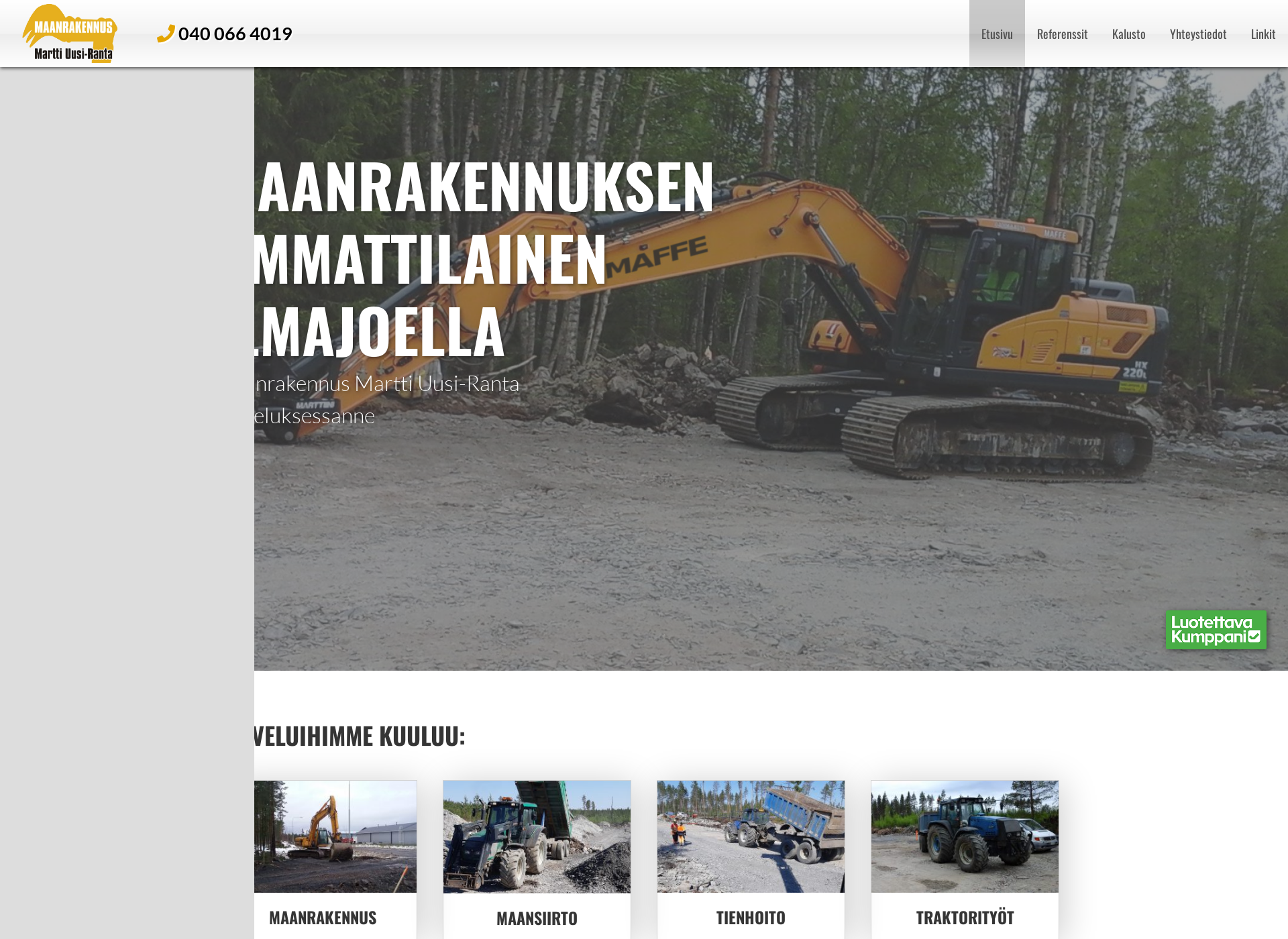 Skärmdump för uusiranta.fi