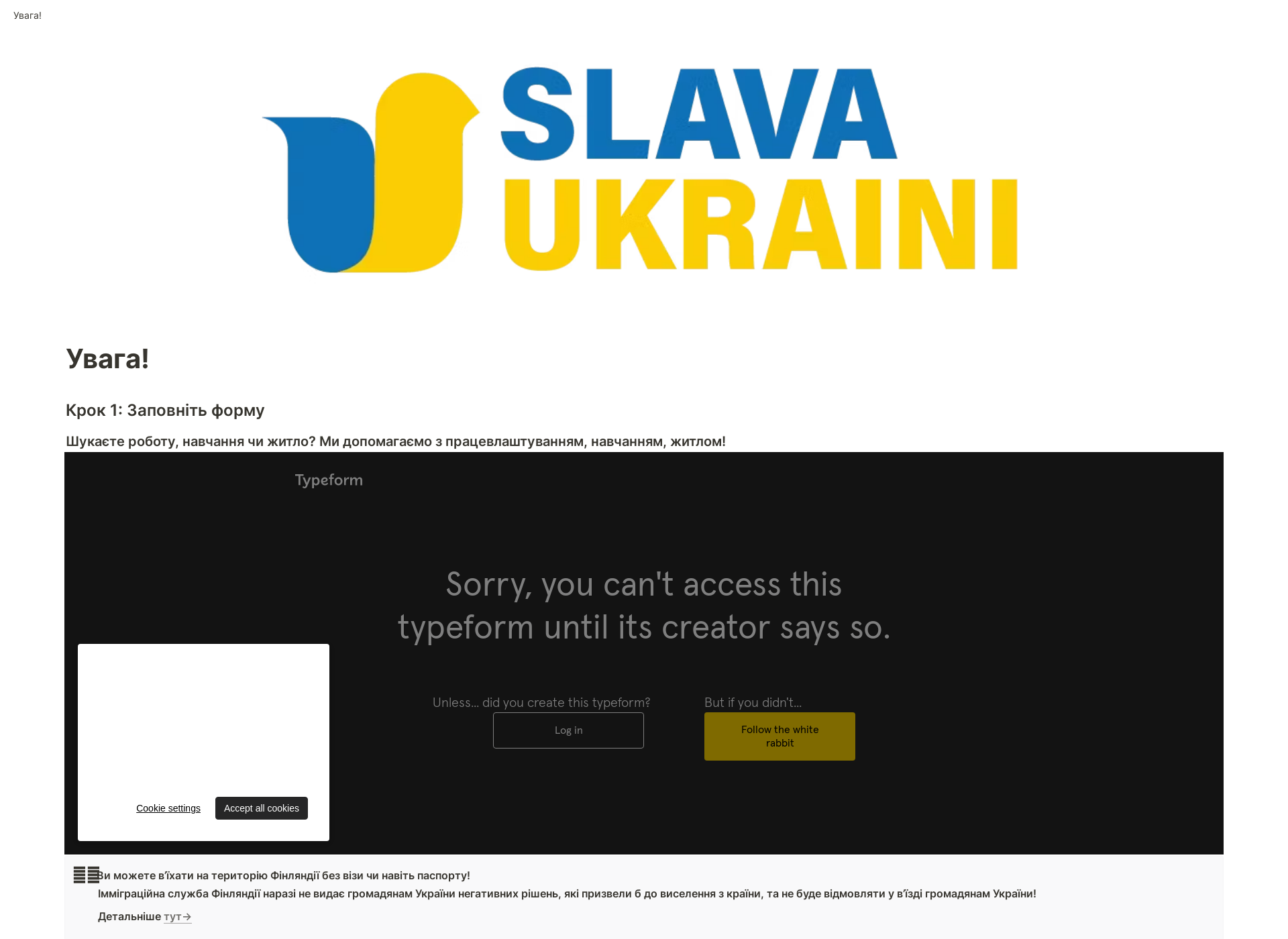 Screenshot for uvaga.fi